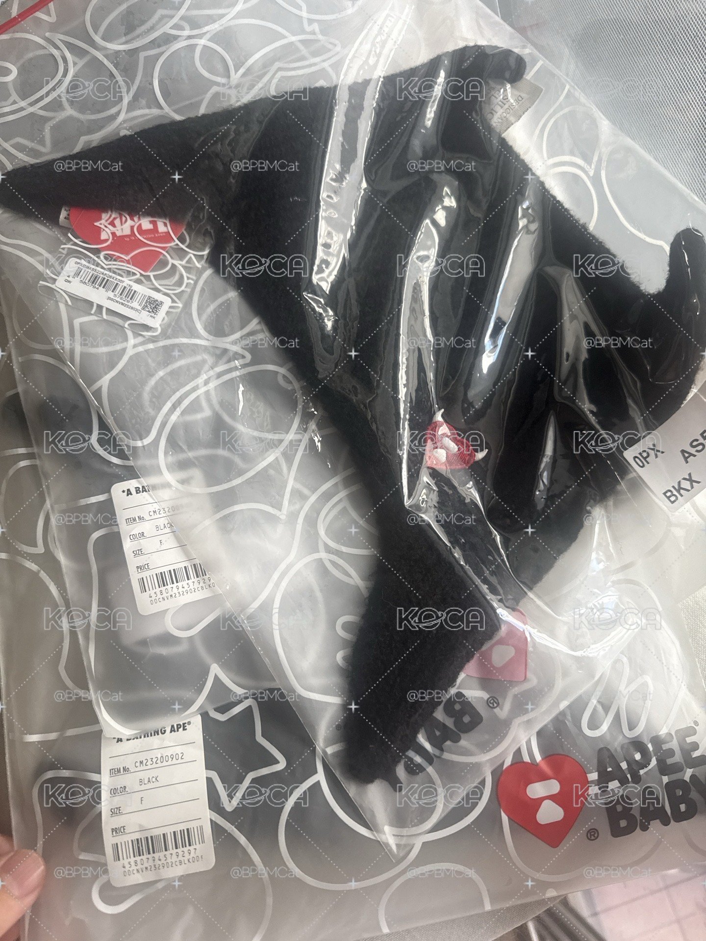 現貨 販售 APEE x BM 滿額禮 小惡貓 毛帽