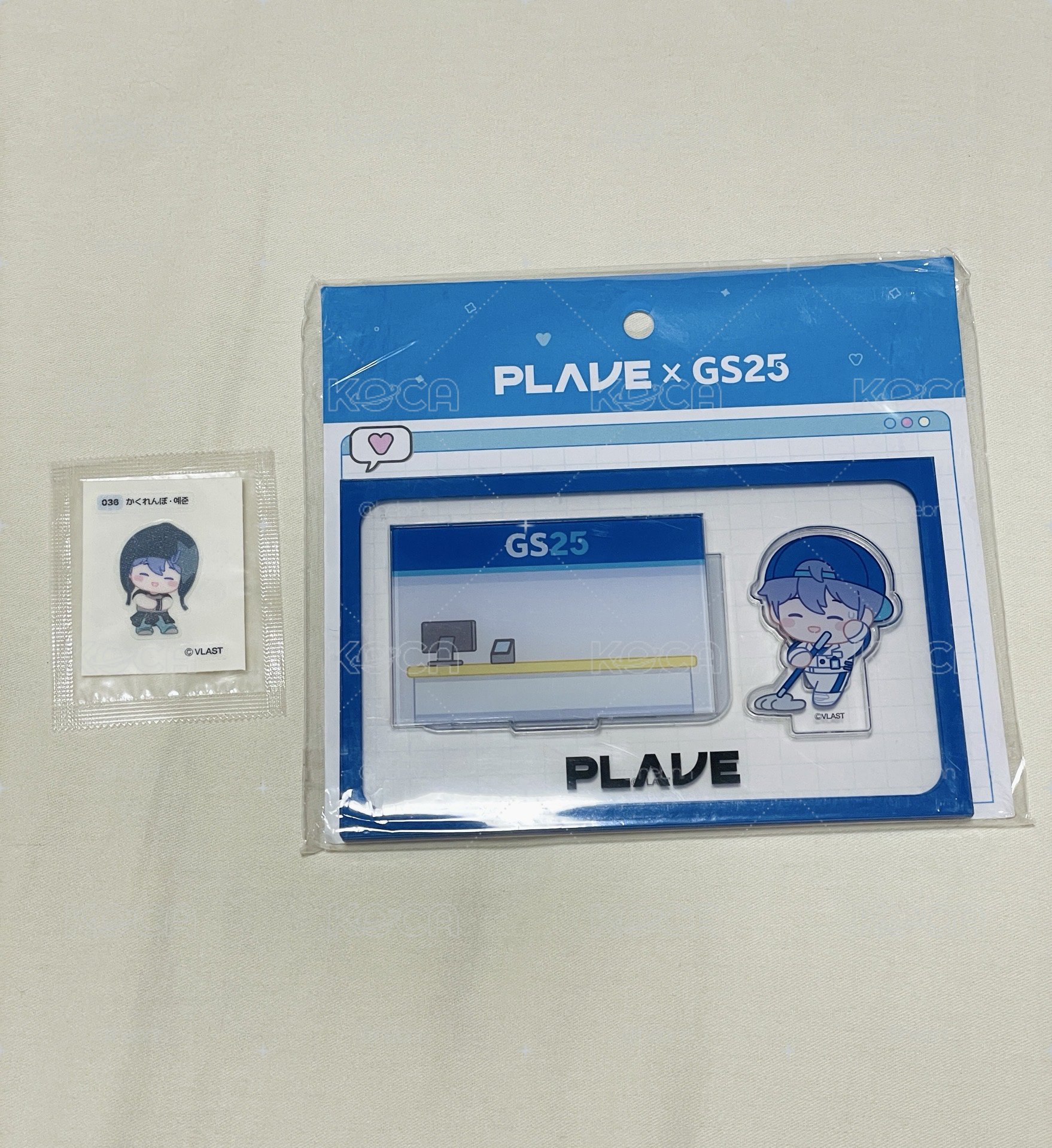 gs25 藝俊Q版立牌+貼紙