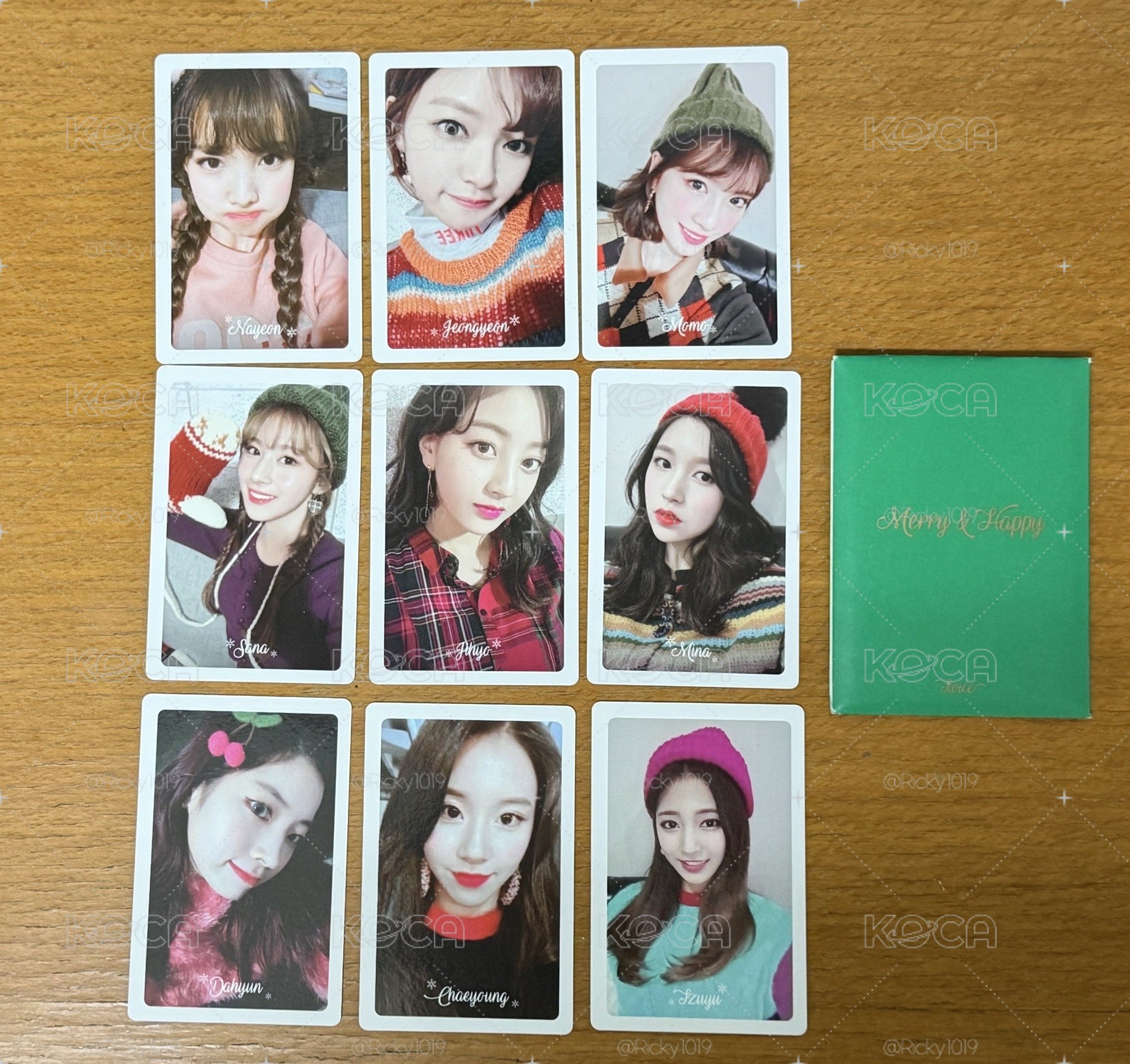 TWICE 正規一改版專 Merry & Happy 預購禮小卡組