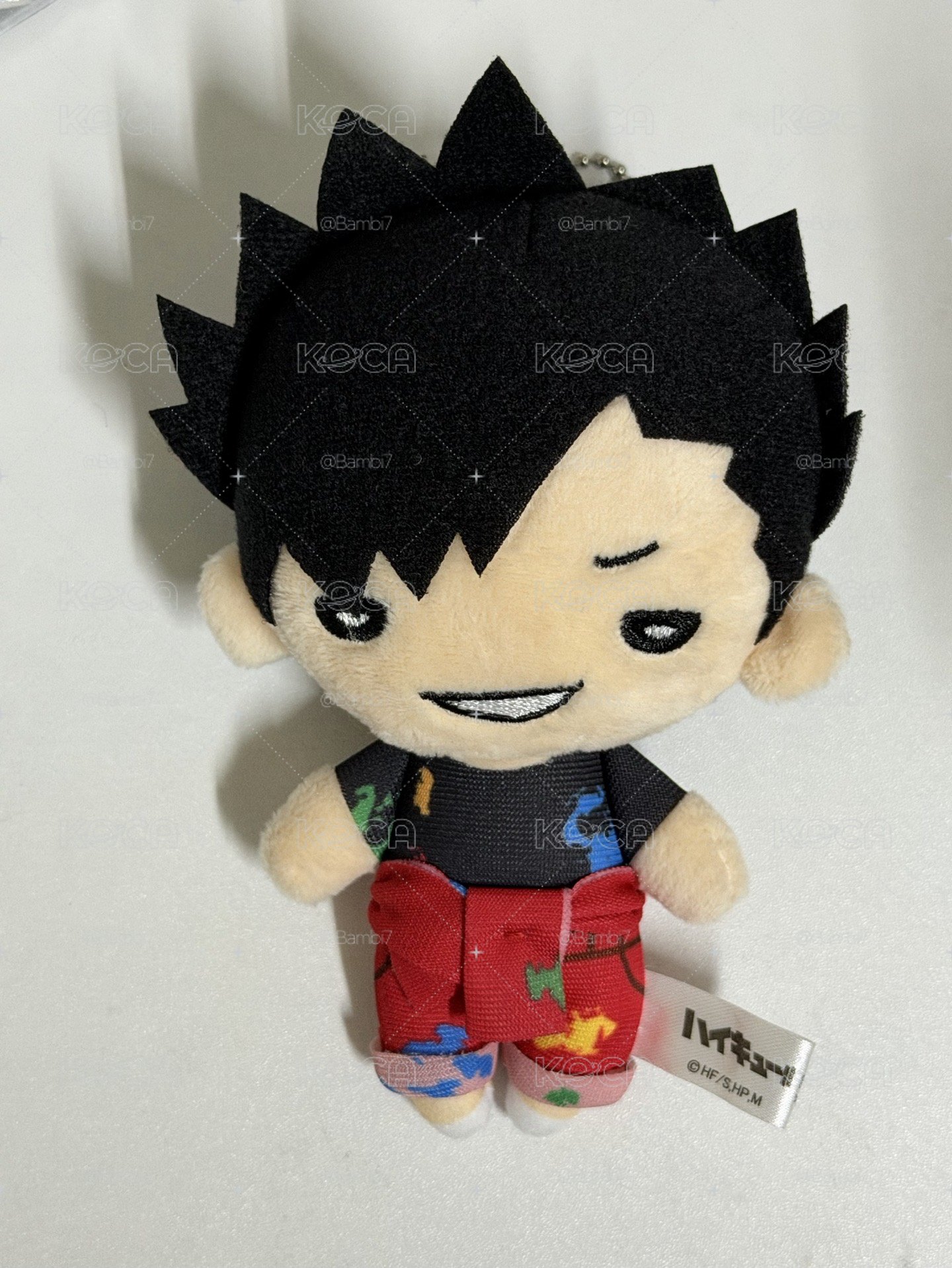排球少年 黑尾鐵朗 豆眼娃 油漆服 吊飾娃