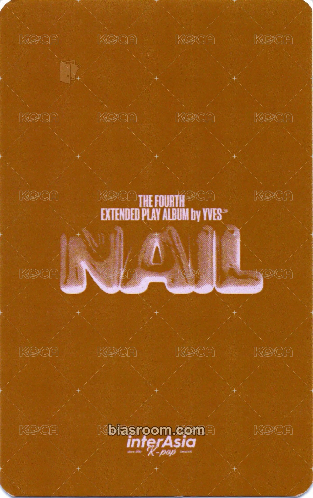 NAIL ia 1.0 簽售卡 汪汪 背面