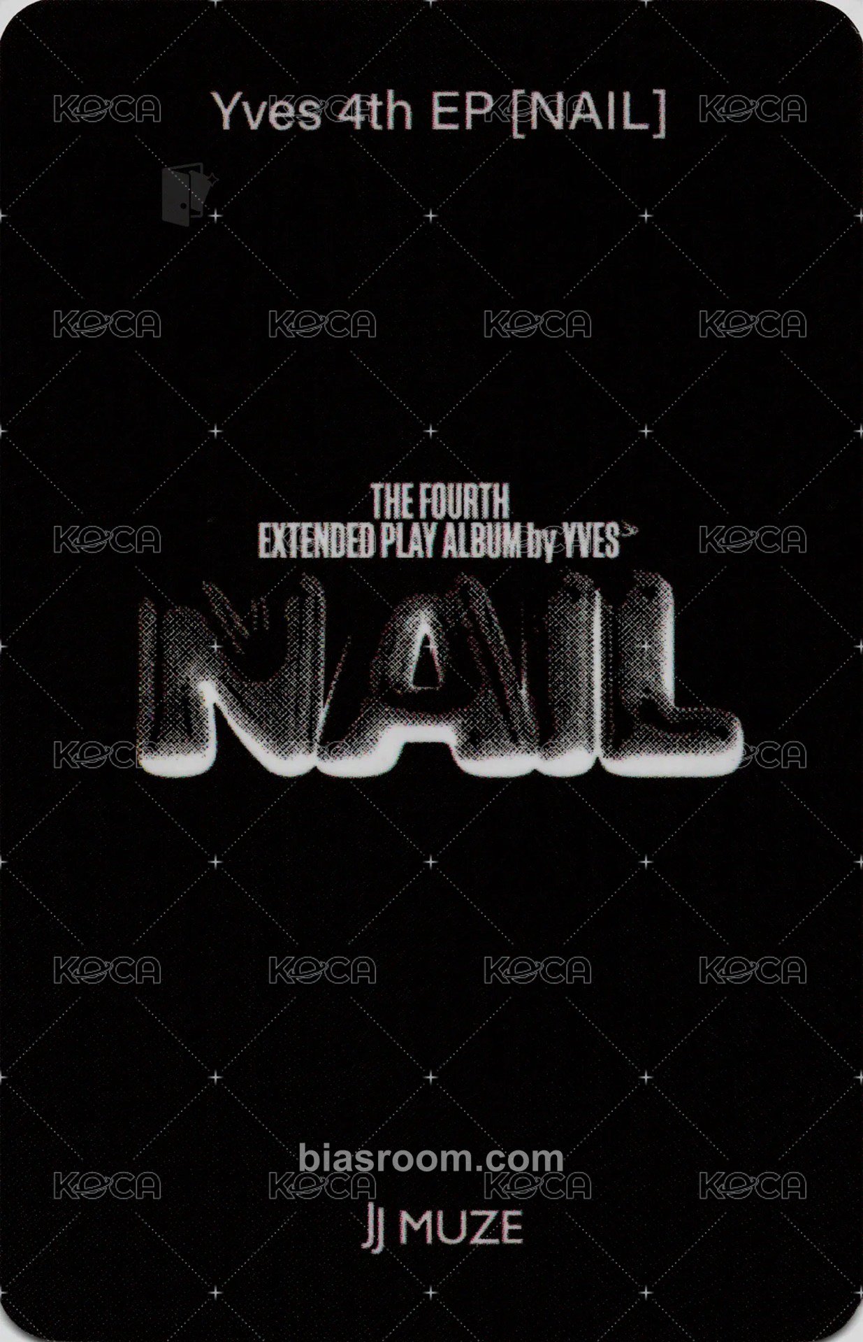 NAIL jjmuze 1.0 簽售卡 臉讚 背面