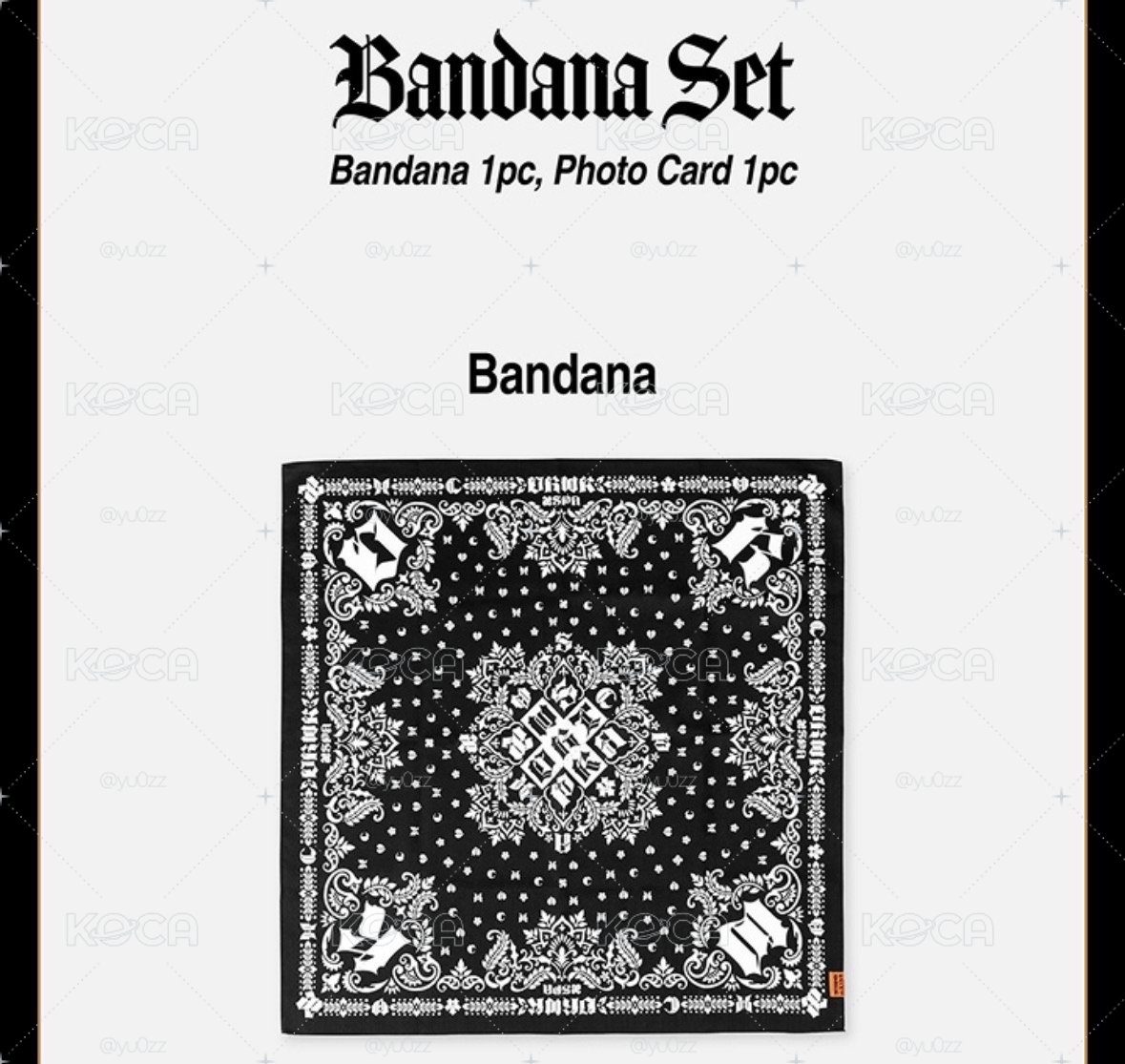 aespa Dirty Work BANDANA SET GISELLE