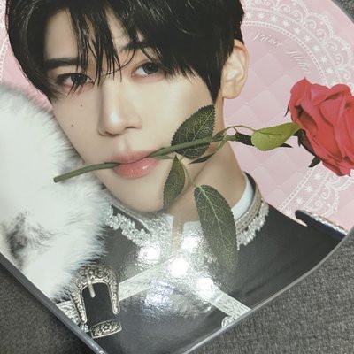 吳是溫2週年fm扇子 有原袋