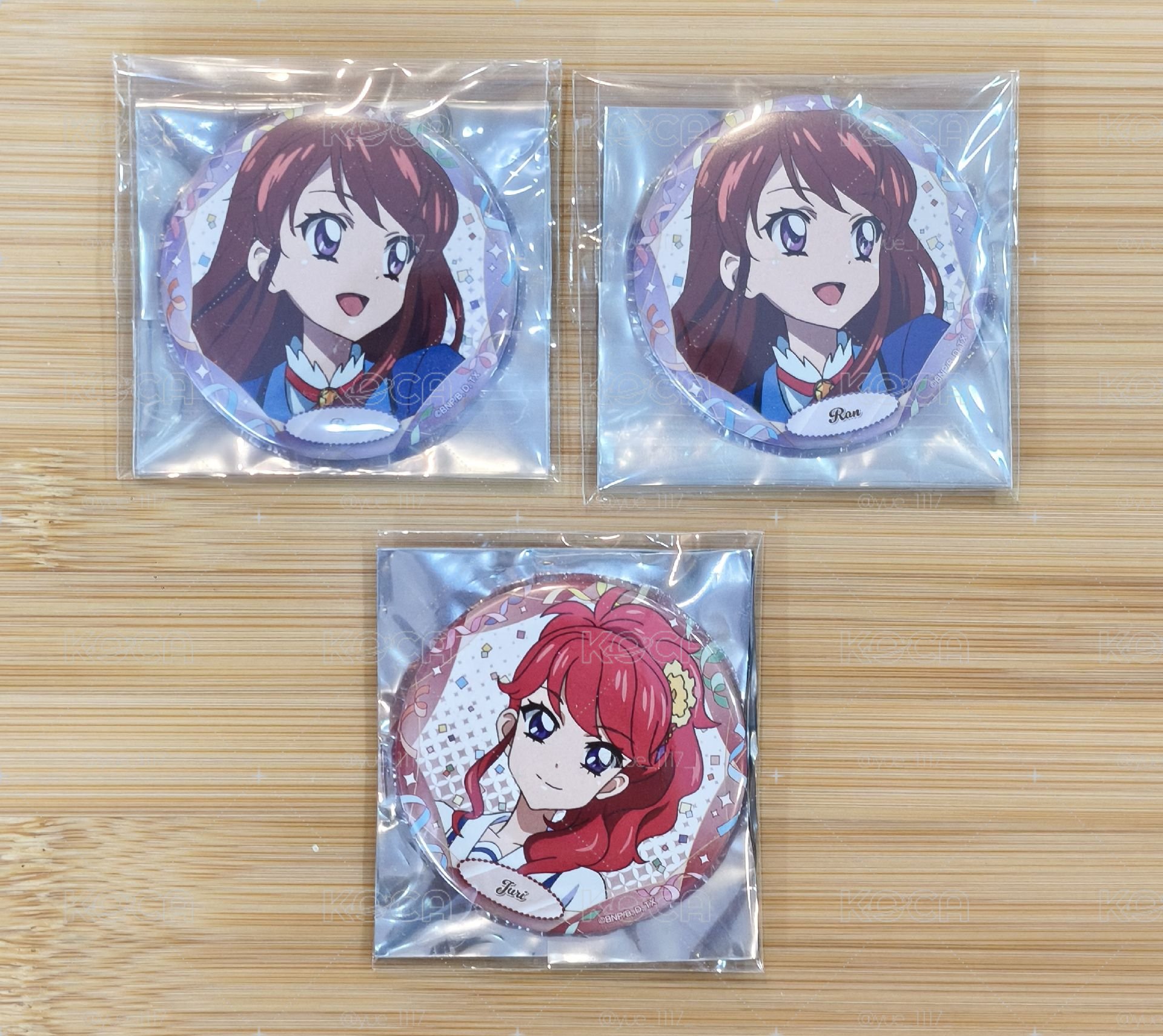 偶像學園 紫吹蘭 紅林珠璃 生日徽章 第三彈