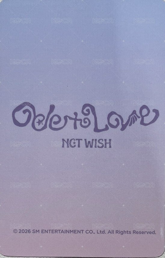 Ode to Love 上海限定 周邊卡 手燈卡套揹帶套卡 背面