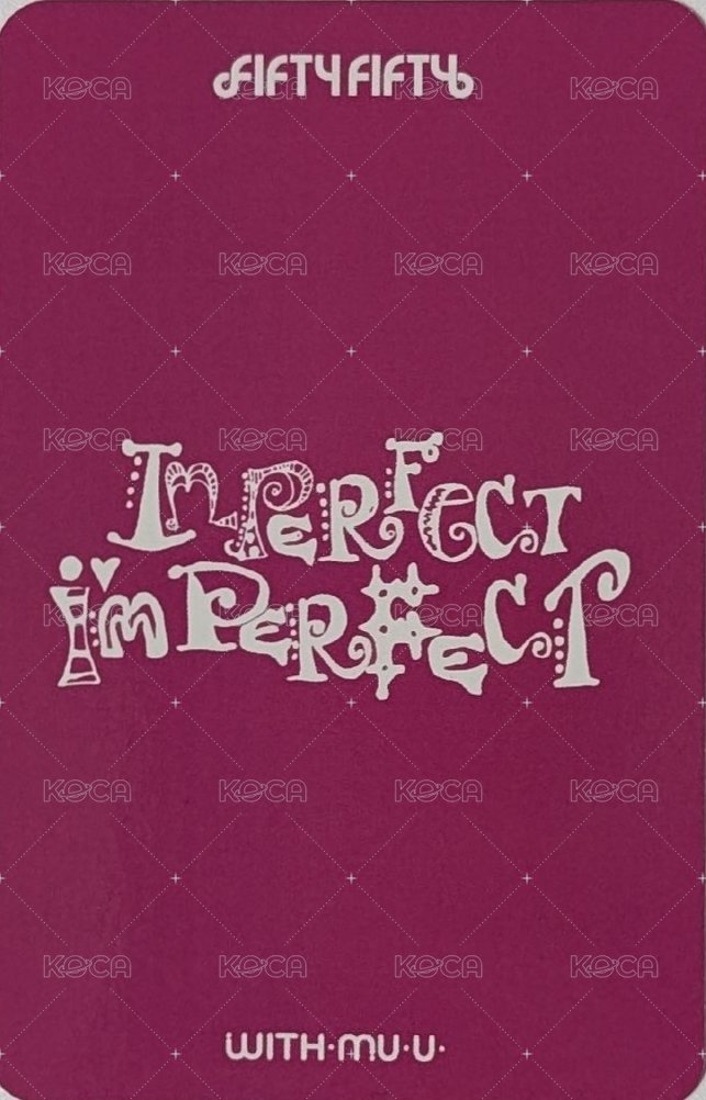 Imperfect-I'mperfect wm 線下3.0 簽售卡 A ver. 背面