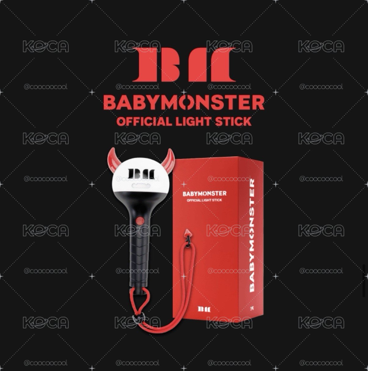 BABYMONSTER 官方手燈（含小卡）