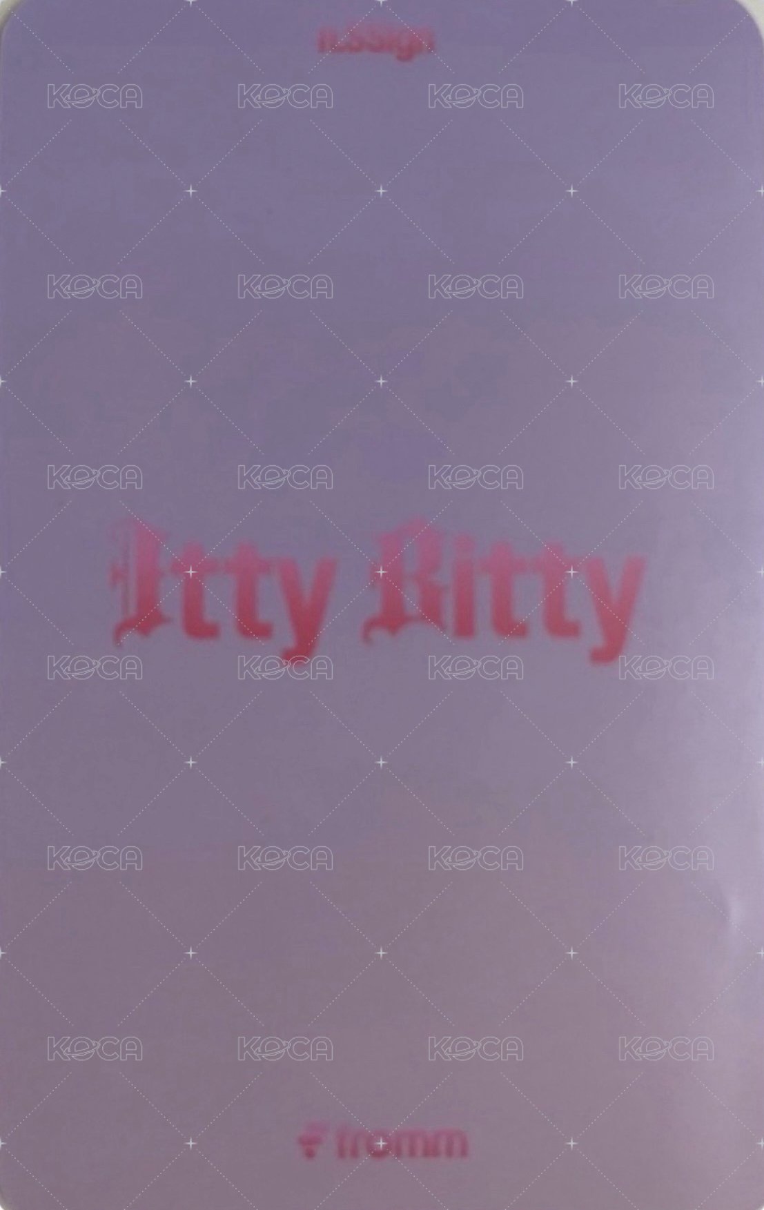 Itty Bitty fromm 線下2.0 簽售卡  背面
