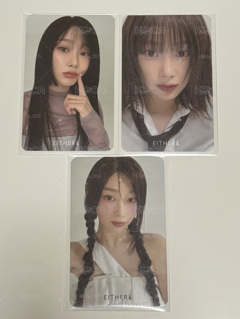 吉🍊either& 代言卡一套三張