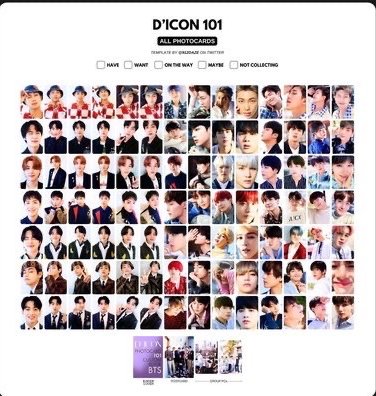 BTSXDICON JIMIN小卡