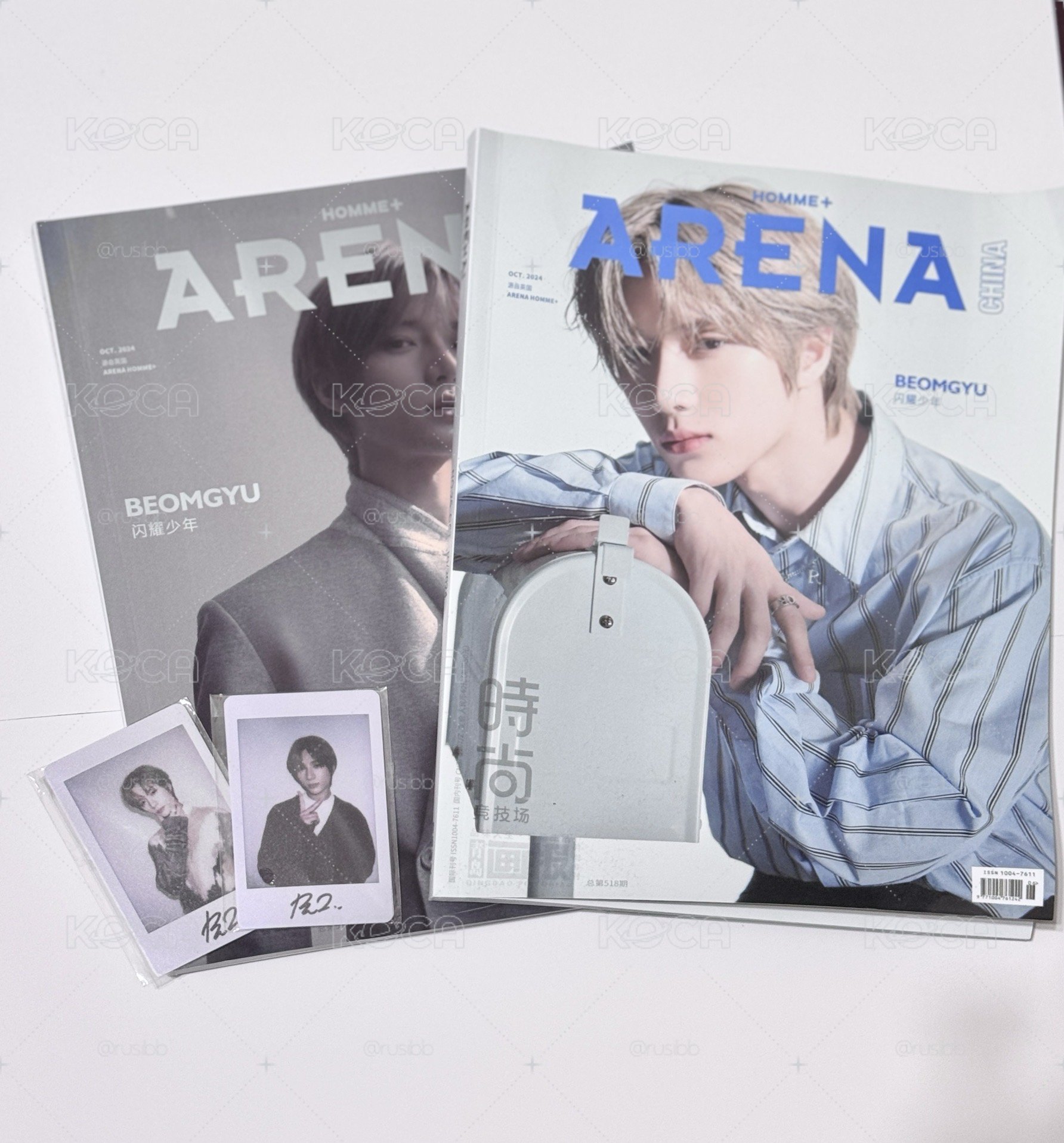 ARENA 雜誌A+B &兩張拍立得