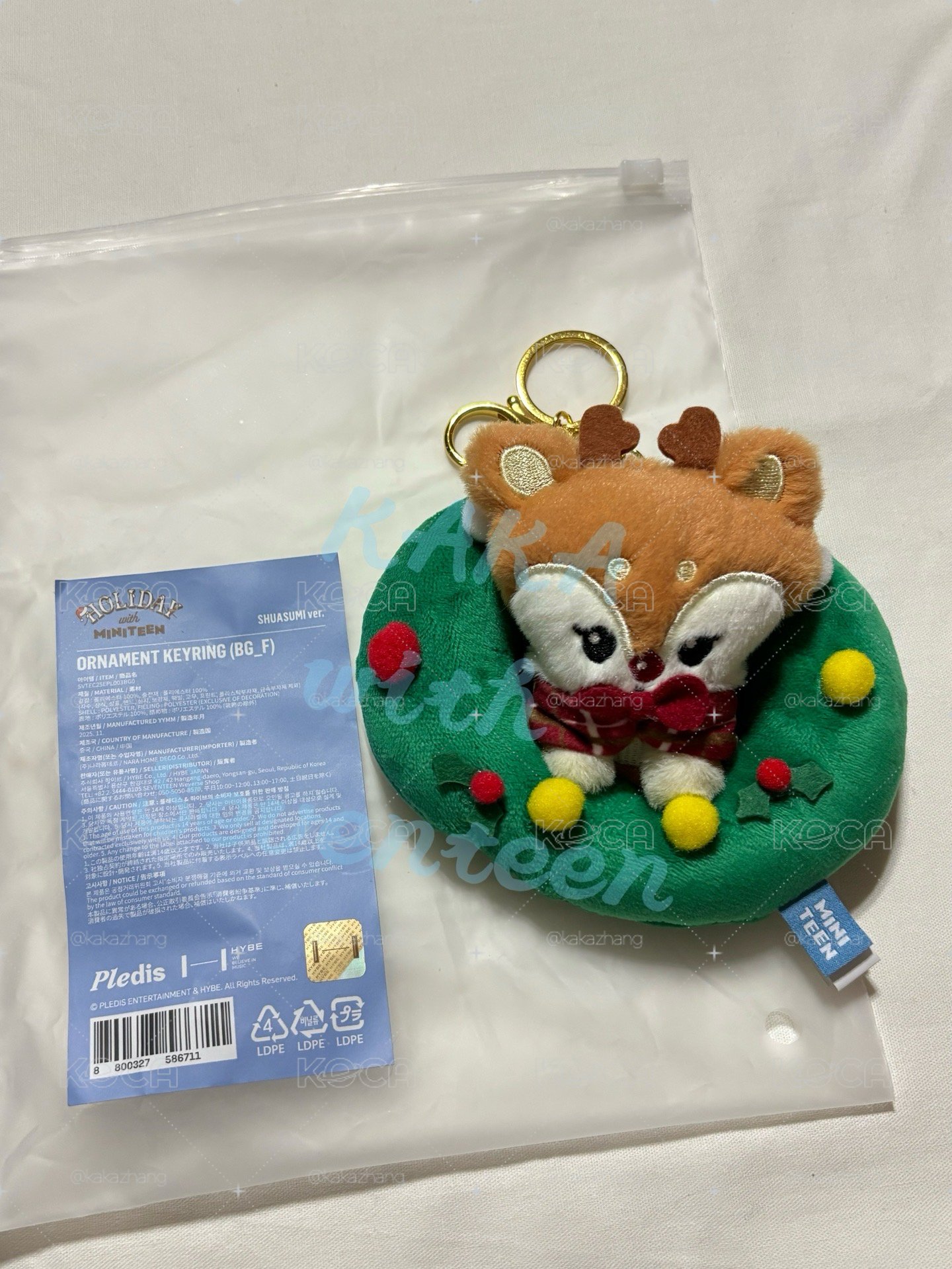聖誕miniteen 知秀 聖誕圈吊娃