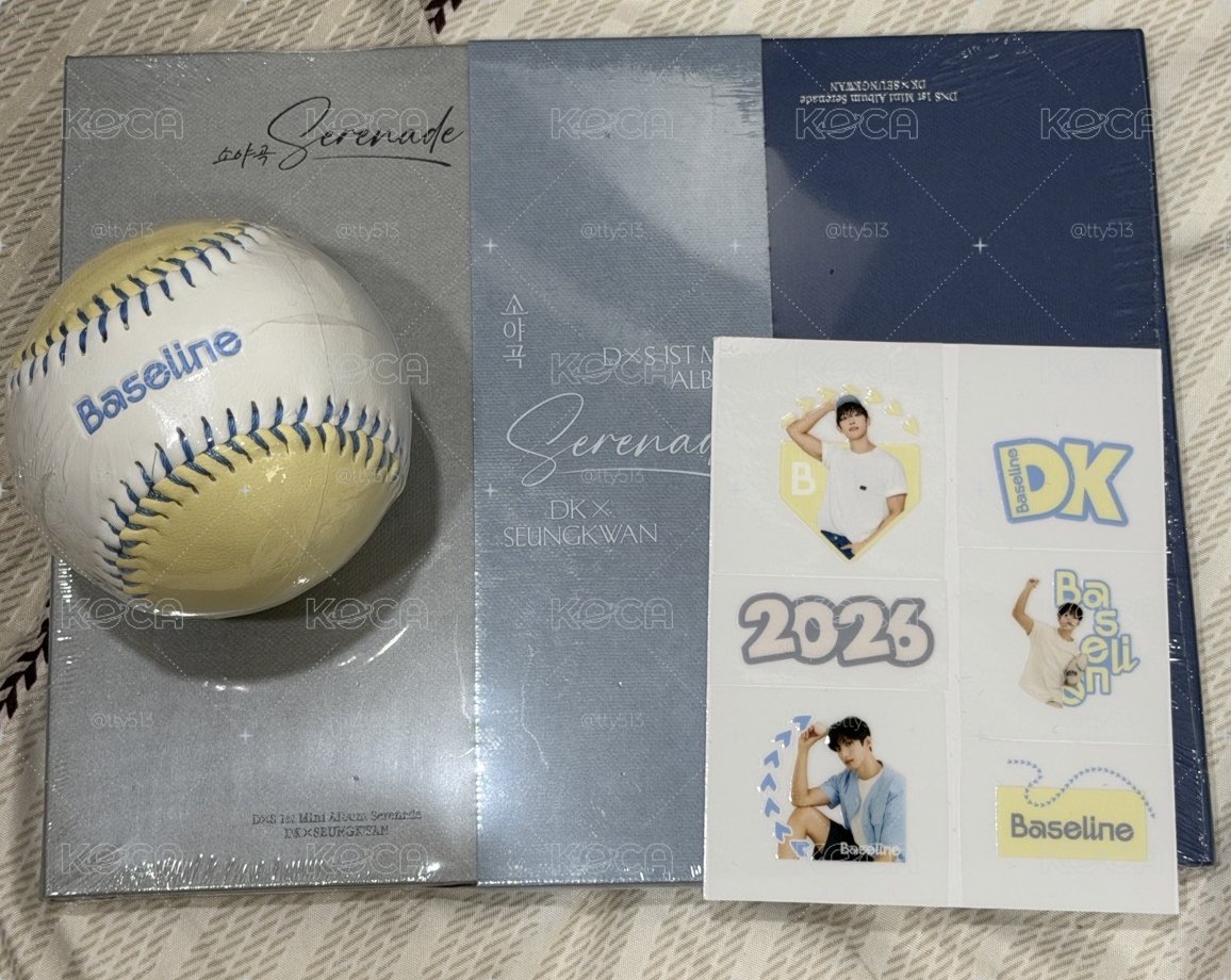 碩珉代言 Baseline 棒球貼紙組+Echo專 會送蝴蝶星星幸運草紙花
