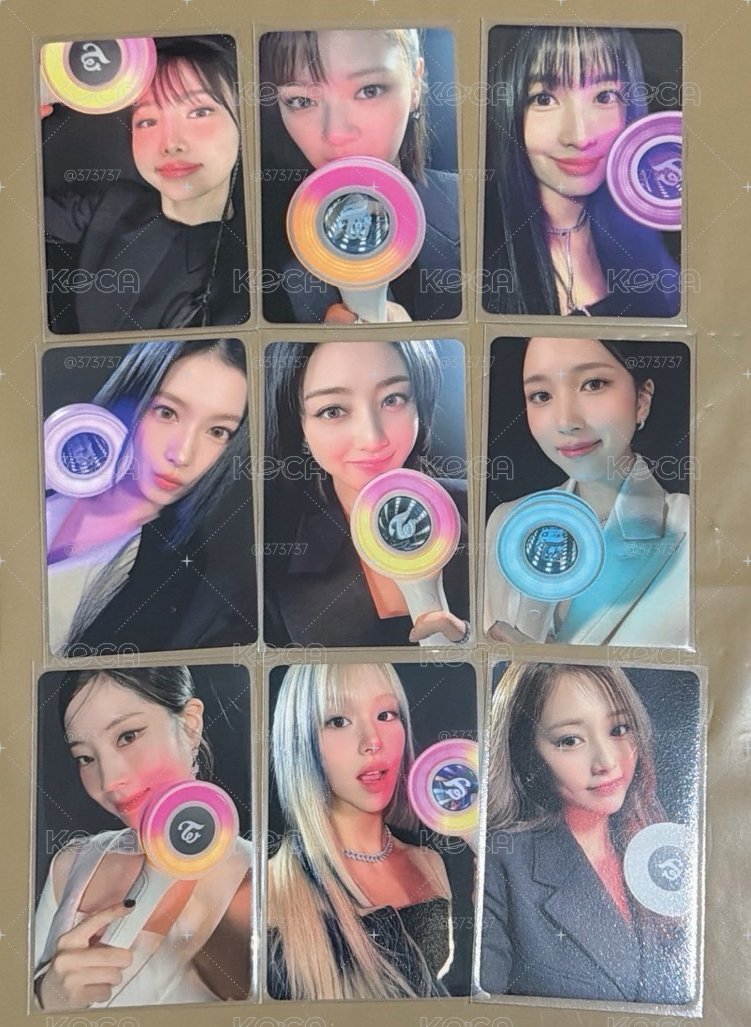 TWICE WM手燈小卡一套 