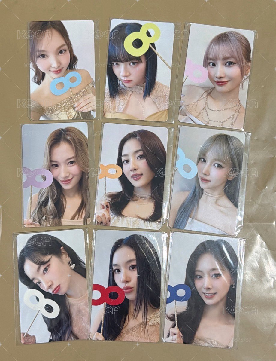 TWICE OJ八週年一番賞小卡一套