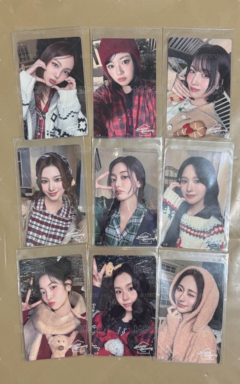 TWICE 2025冬日線上一番賞卡貼一套 