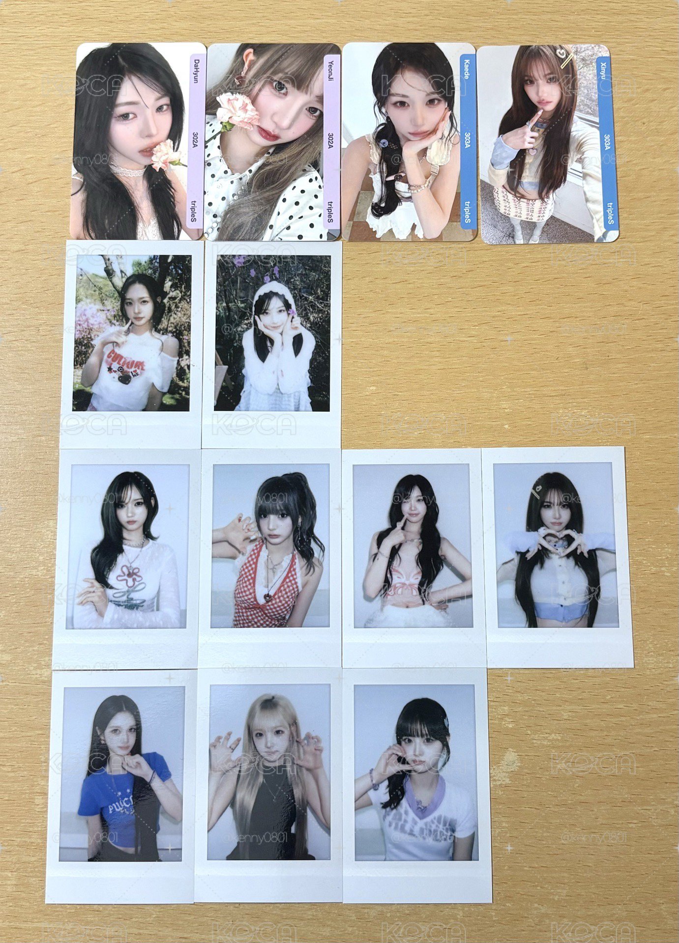 tripleS ASSEMBLE26 LOVE&POP pt.1 cc302 cc303 普版 專卡 拍立得 小卡
