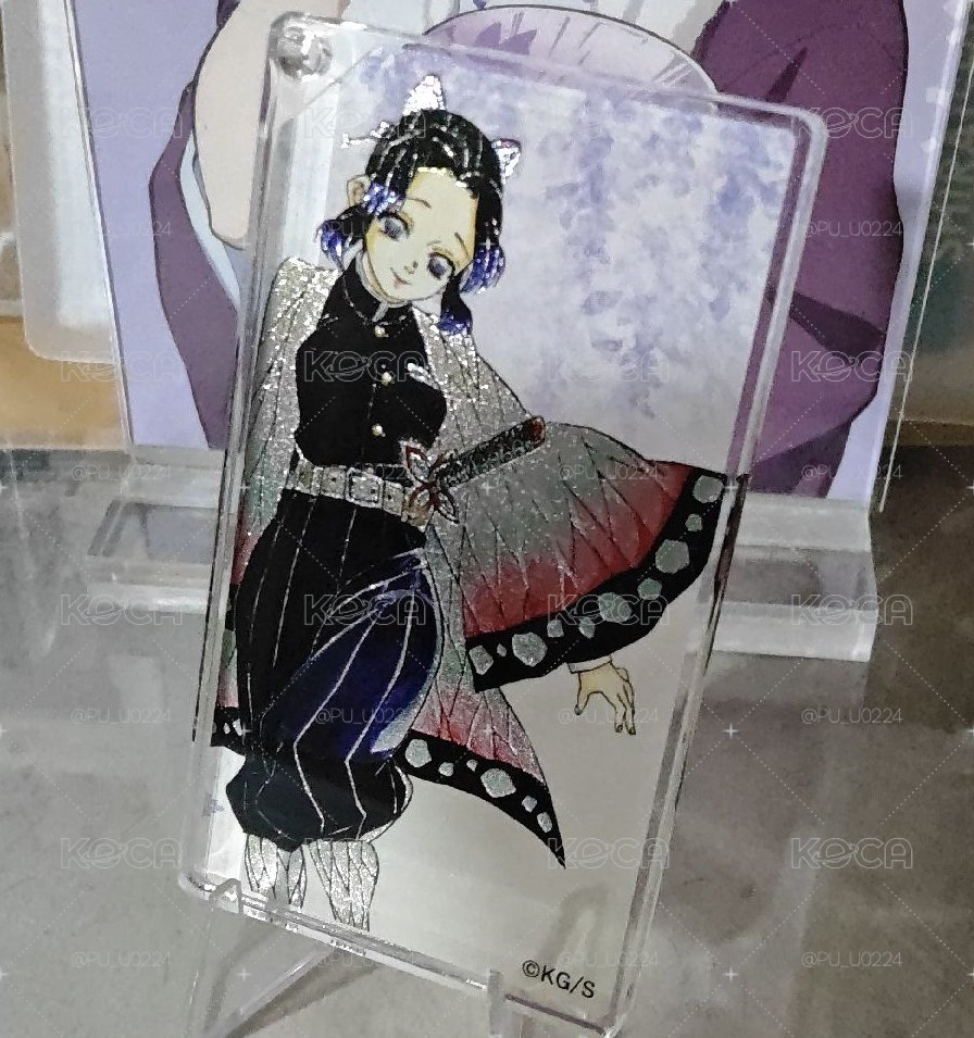 鬼滅之刃原畫展胡蝶忍壓克力燙金吊飾