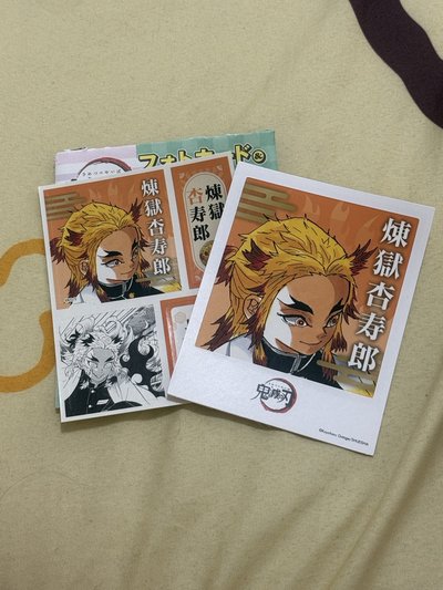 煉獄杏壽郎JUMP SHOP 拍立得相卡與貼紙