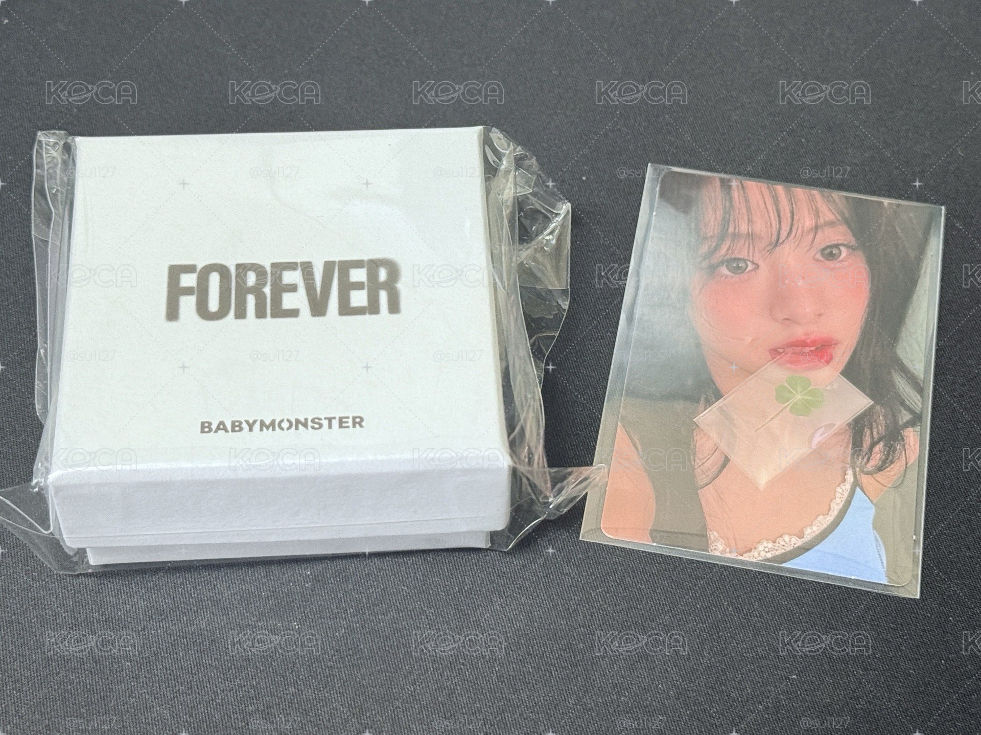 BABYMONSTER AHYEON 絕版戒指💍+幸運草賢🍀（下單後發對光）
