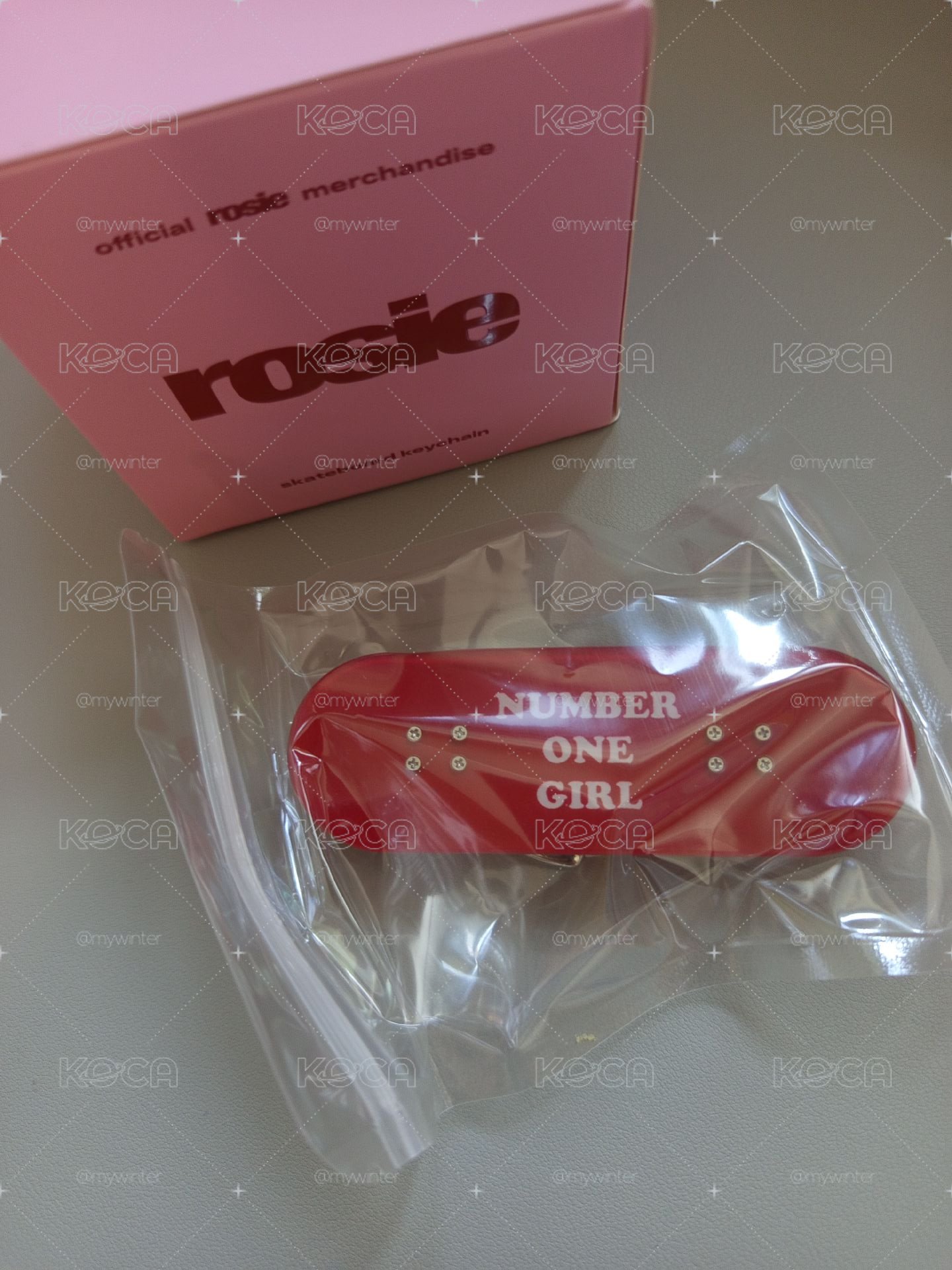 rosie 滑板造型 鑰匙圈吊飾 