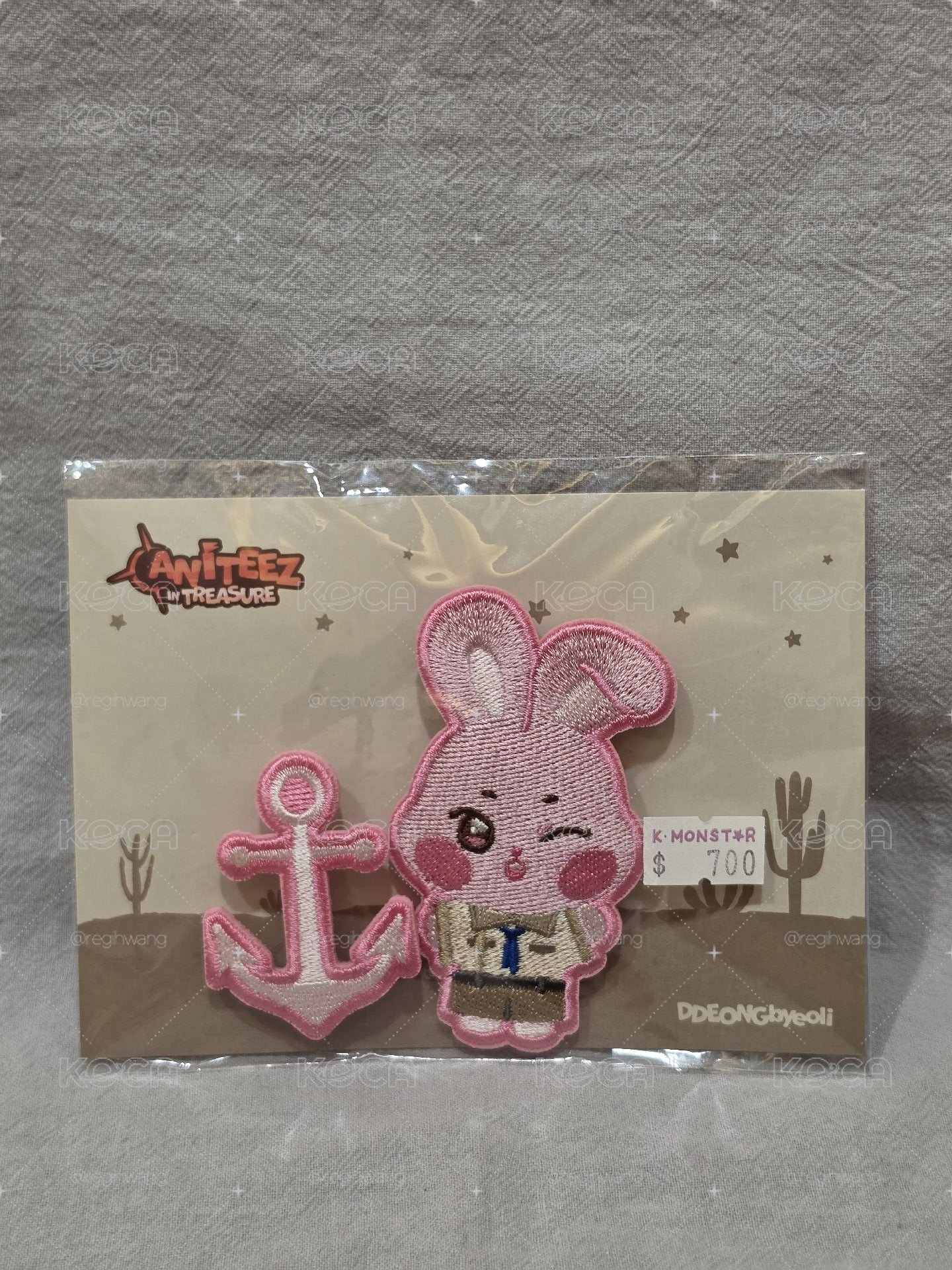 ANITEEZ IN TREASURE 刺繡徽章咚星