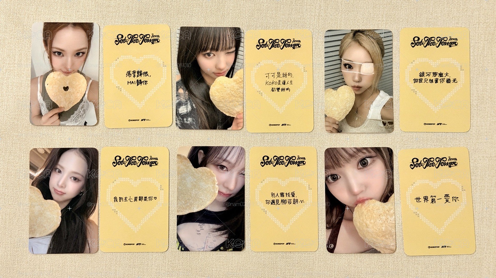 (現貨) izna 迷三 koreepop 台北線下 簽售卡 中文卡背