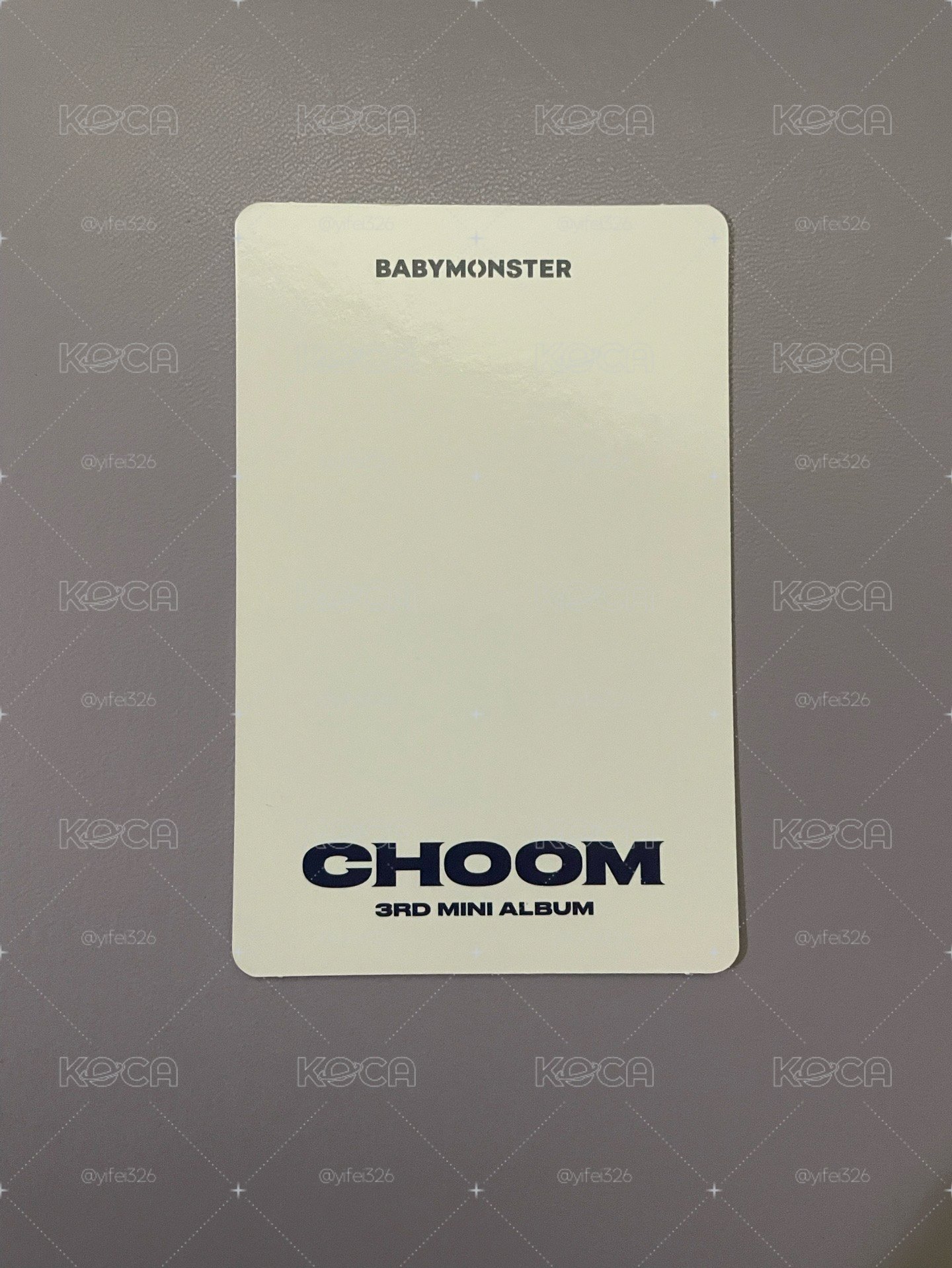 （CHOOM）單封 專輯卡