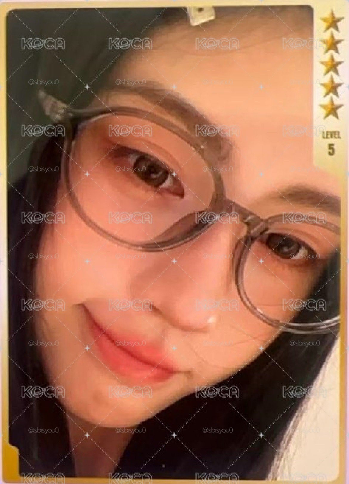 星光卡五星眼鏡鞠溫感卡