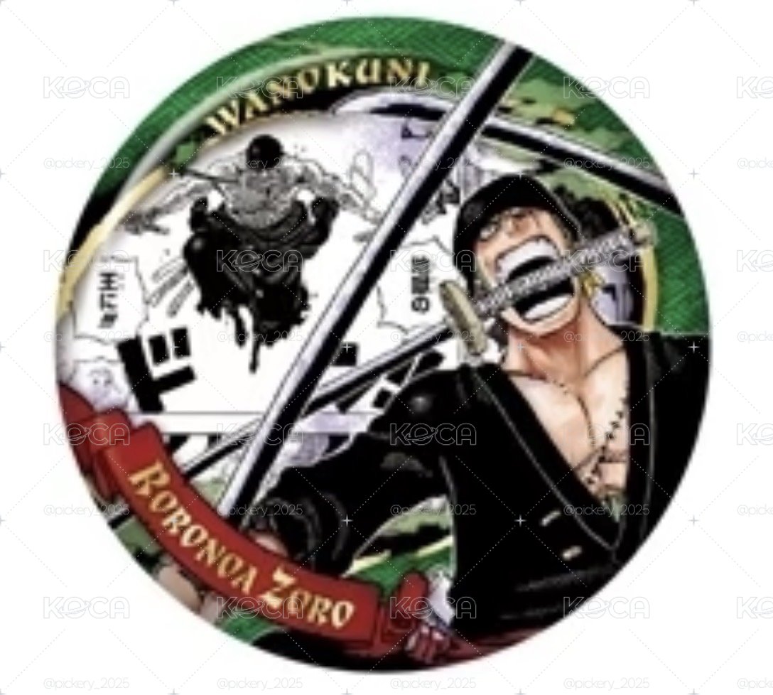 原畫 75mm徽章 索隆