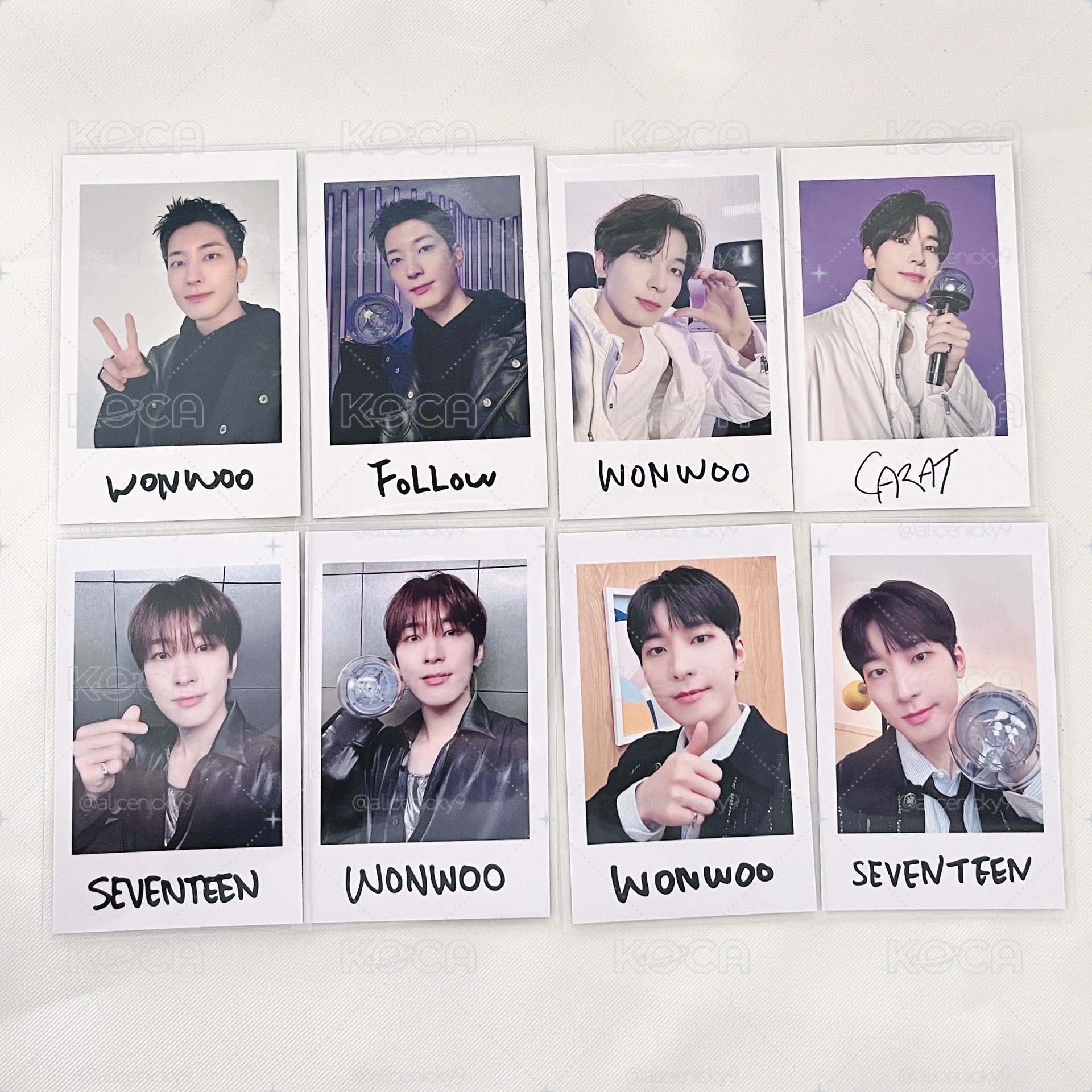 SEVENTEEN WONWOO 日巡拍立得