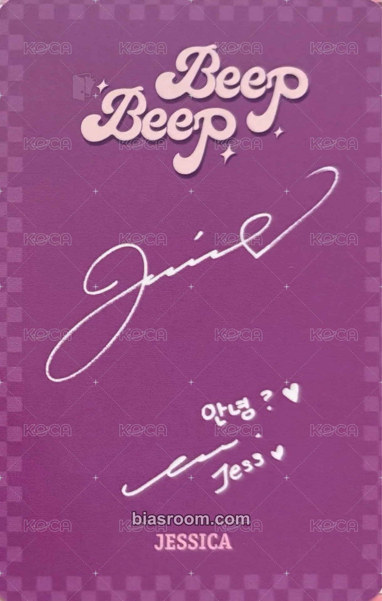 Beep Beep GOLDEN VER. 專輯卡  背面