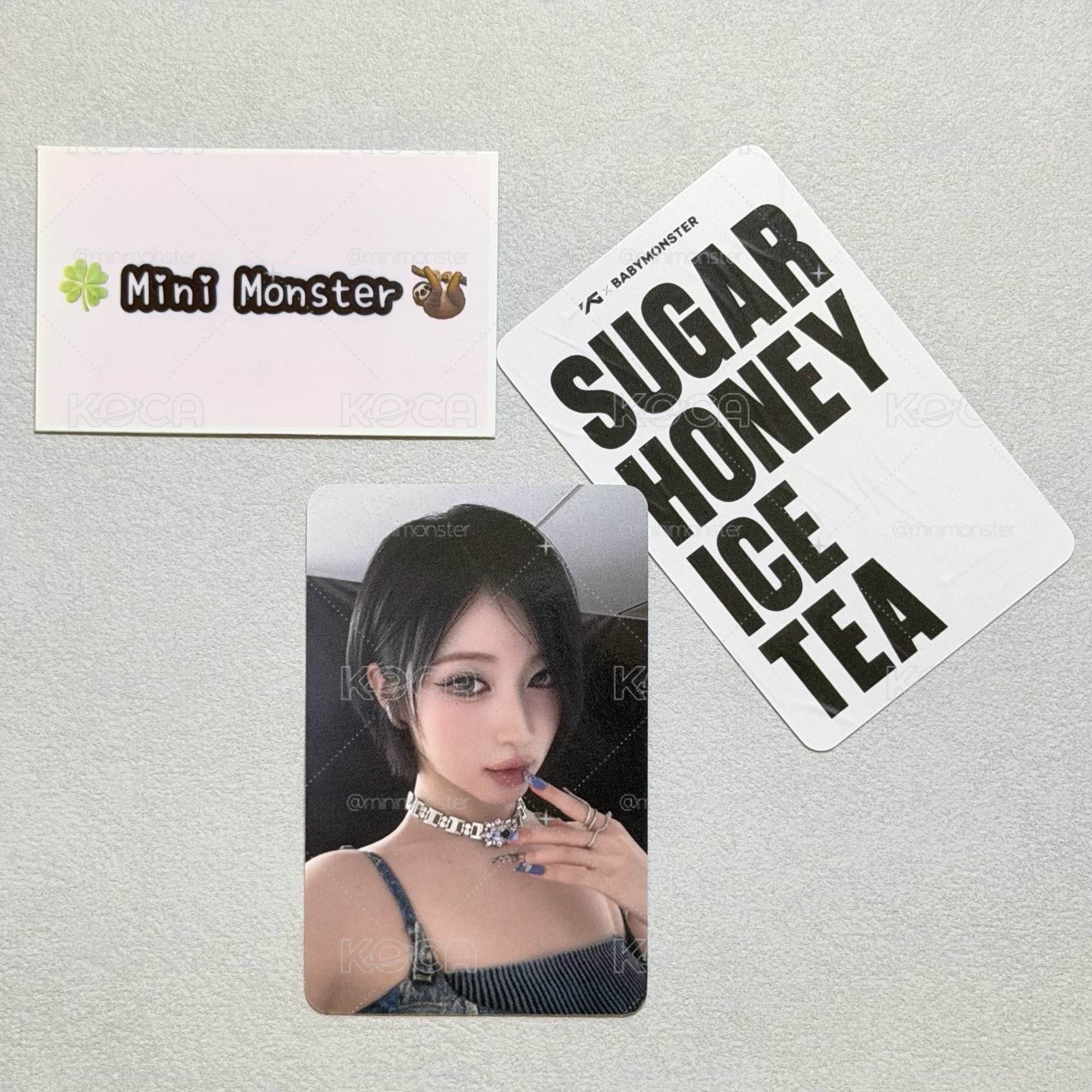 🍀Mini Monster🦥 冰茶打歌卡 角