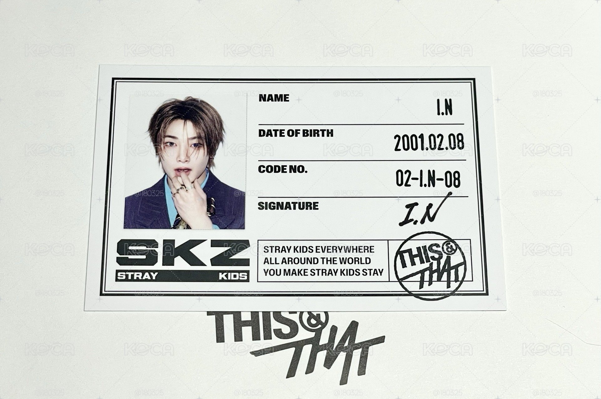 I.N THIS & THAT 專輯卡 THIS ver. ID卡「免包手」