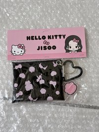 Jisoo x kitty黑色透明小包