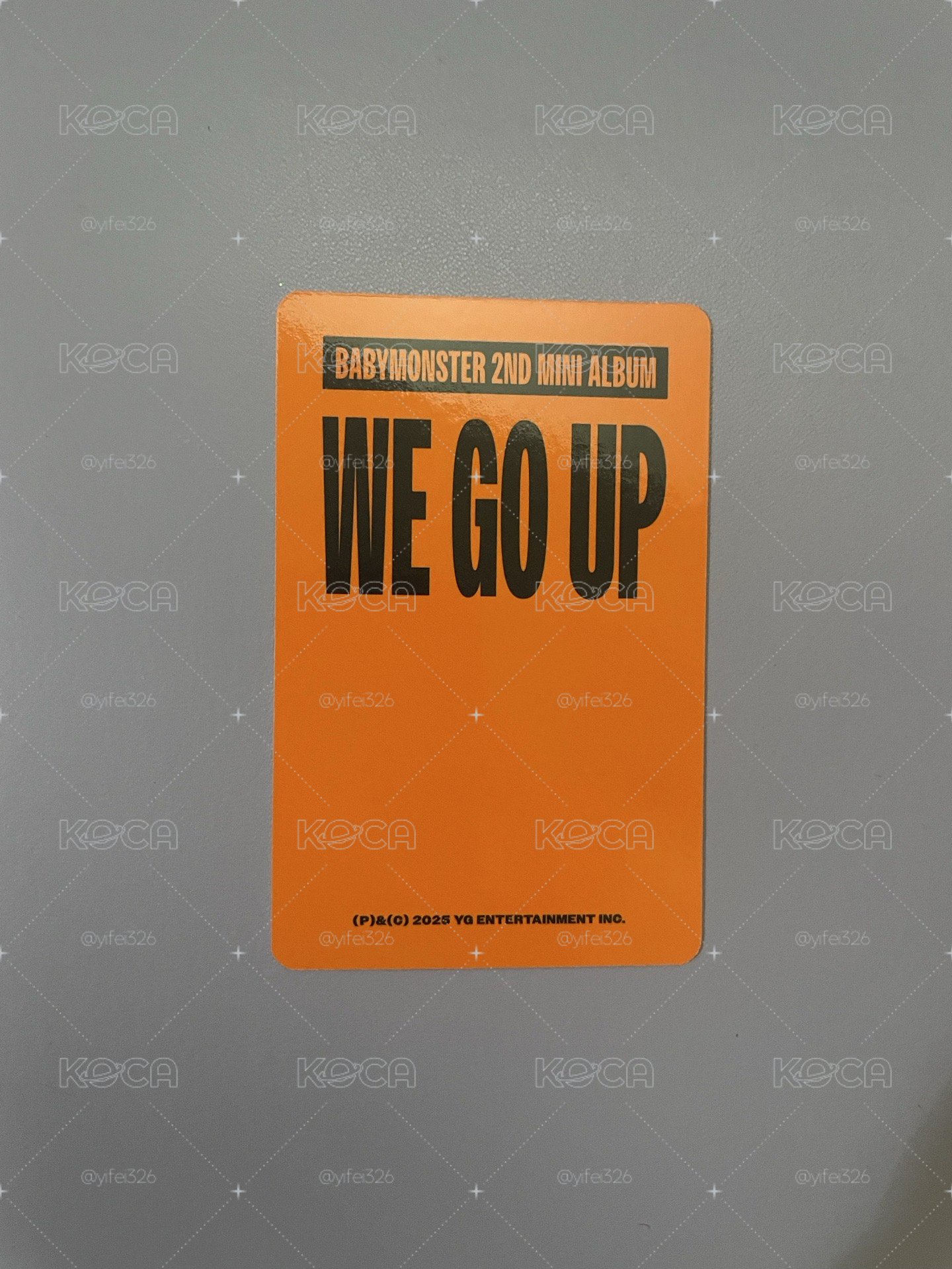 WE GO UP 專輯卡 Go ver.