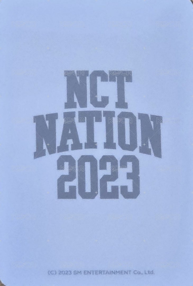 NCT NATION 隨機卡 卡通卡 背面