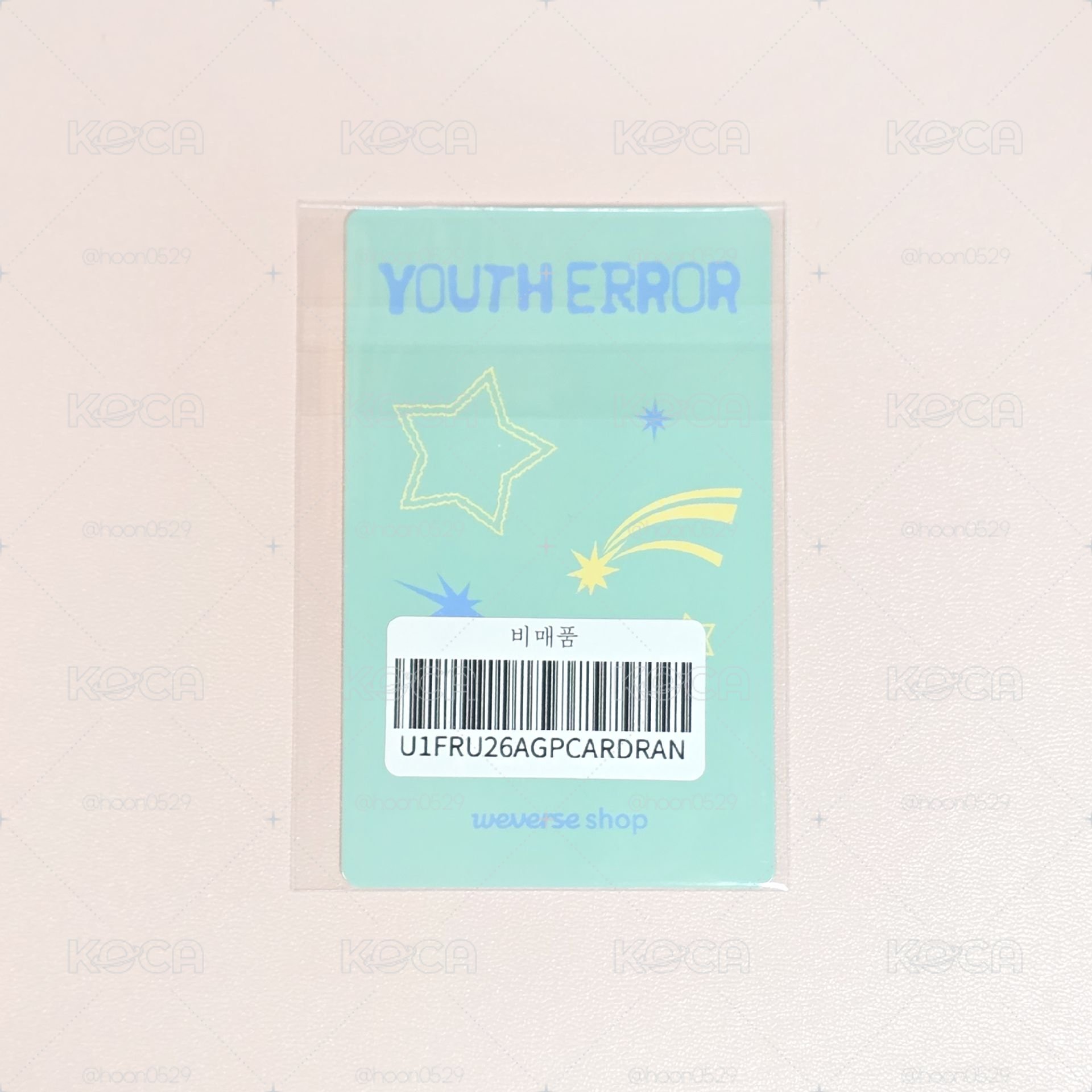 YOUTHERROR WS 特典卡