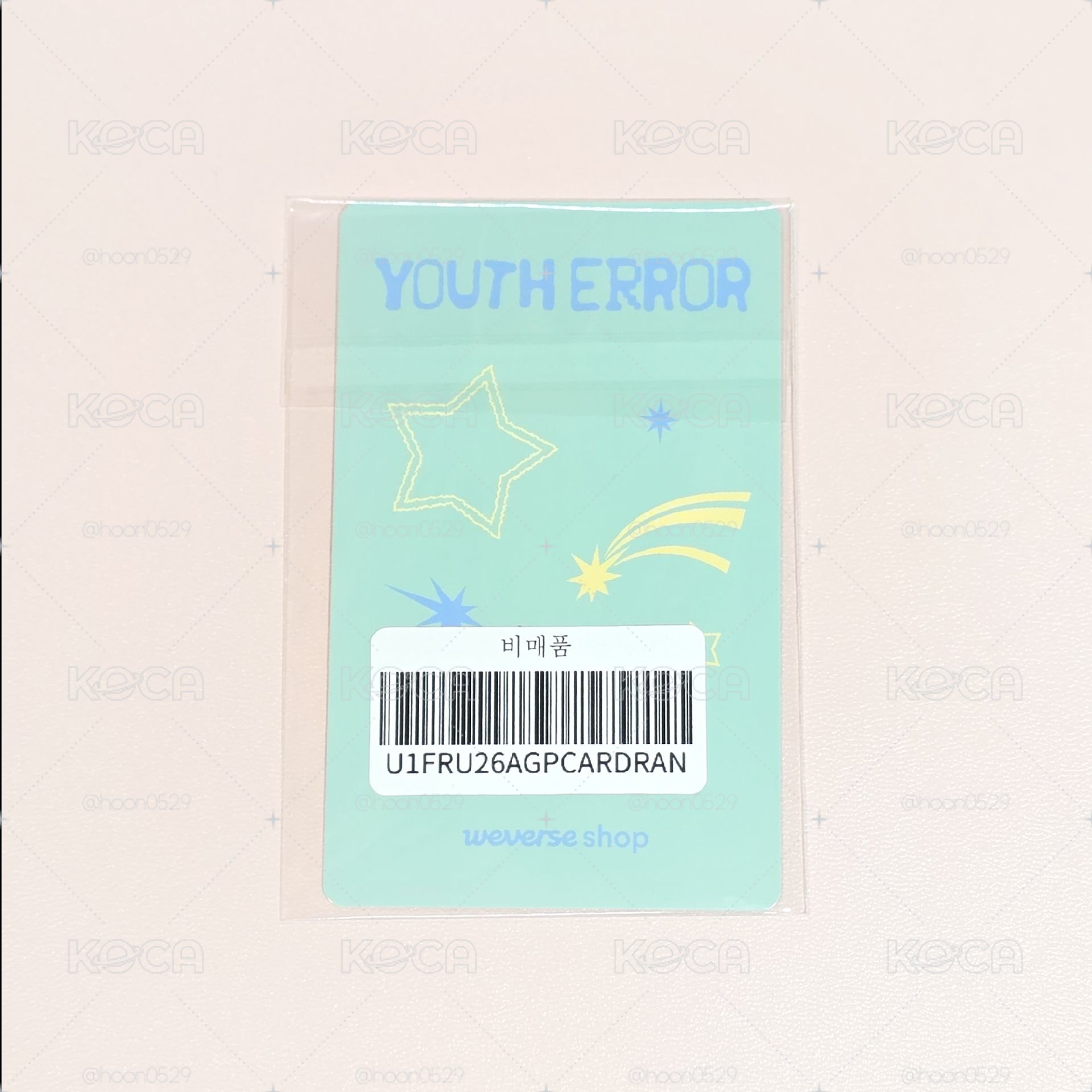 YOUTH ERROR WVS 特典卡