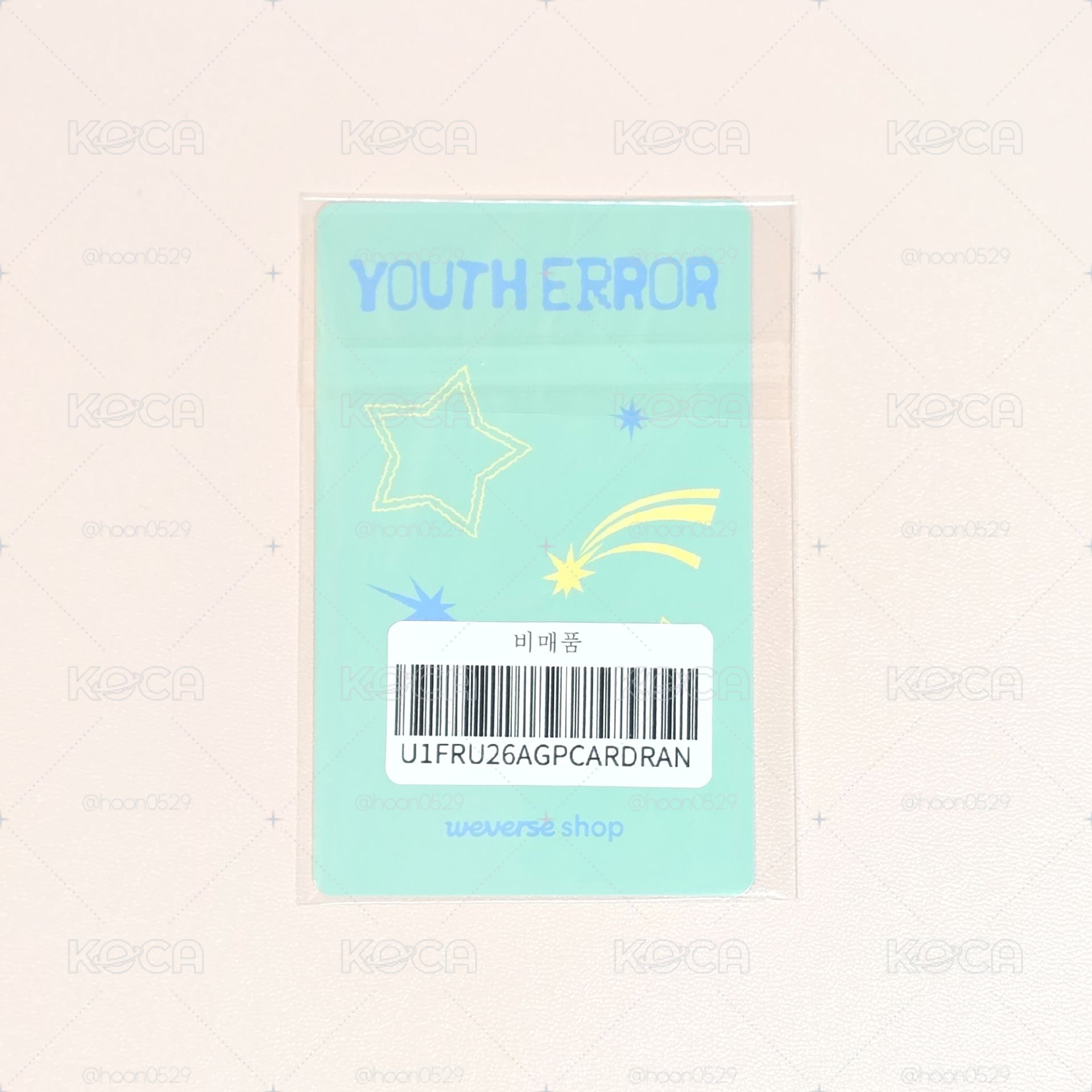 YOUTH ERROR WVS 特典卡