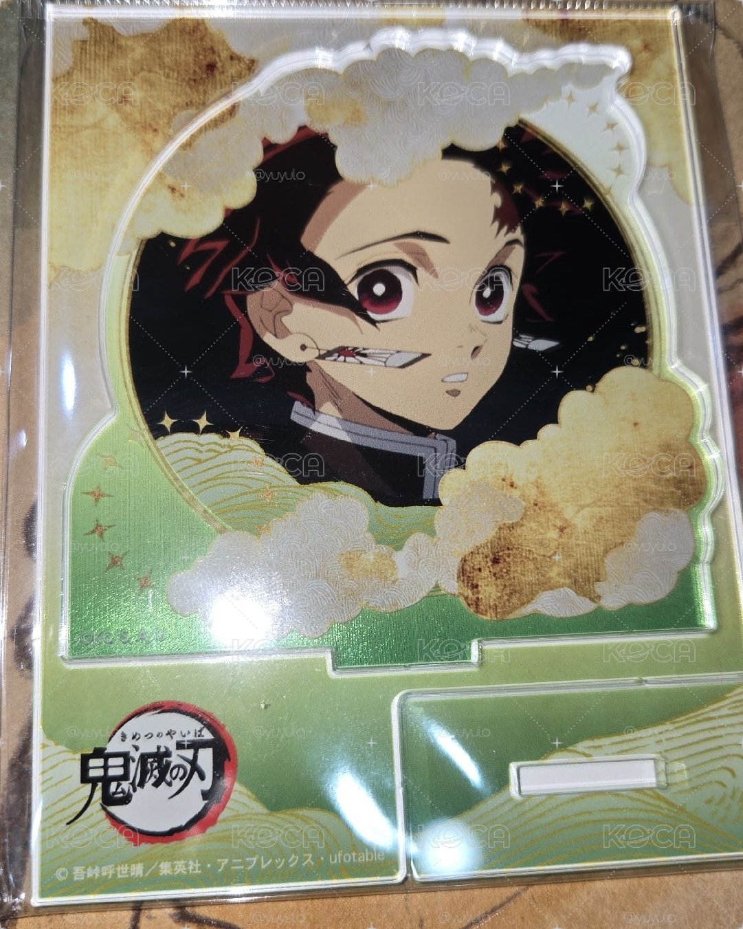 炭治郎 浮雲燙金立牌