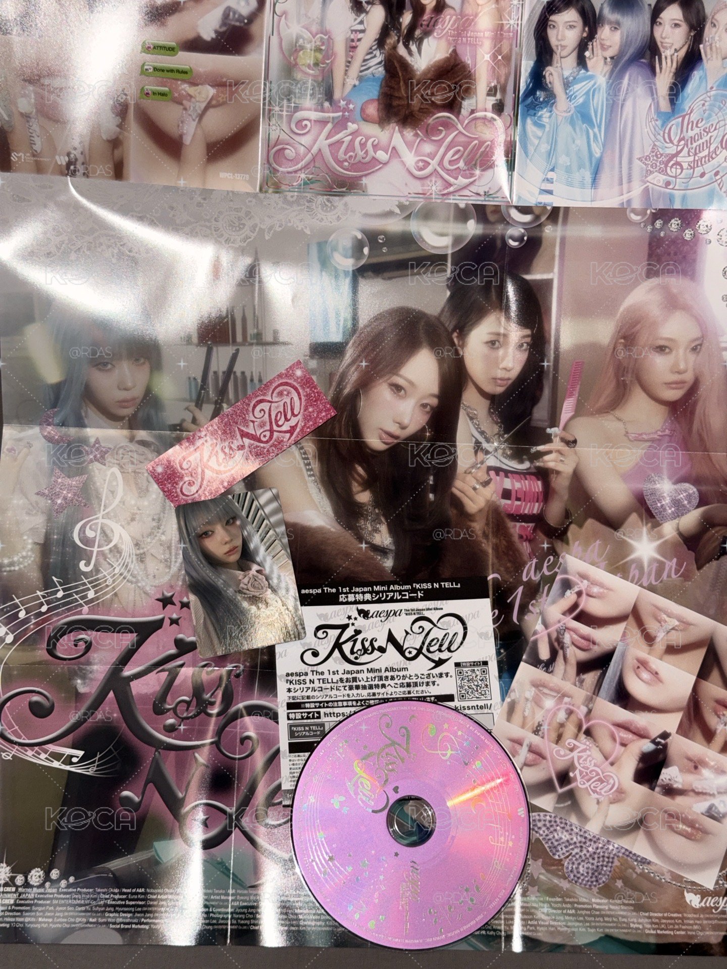 aespa kiss N tell 團封冬卡