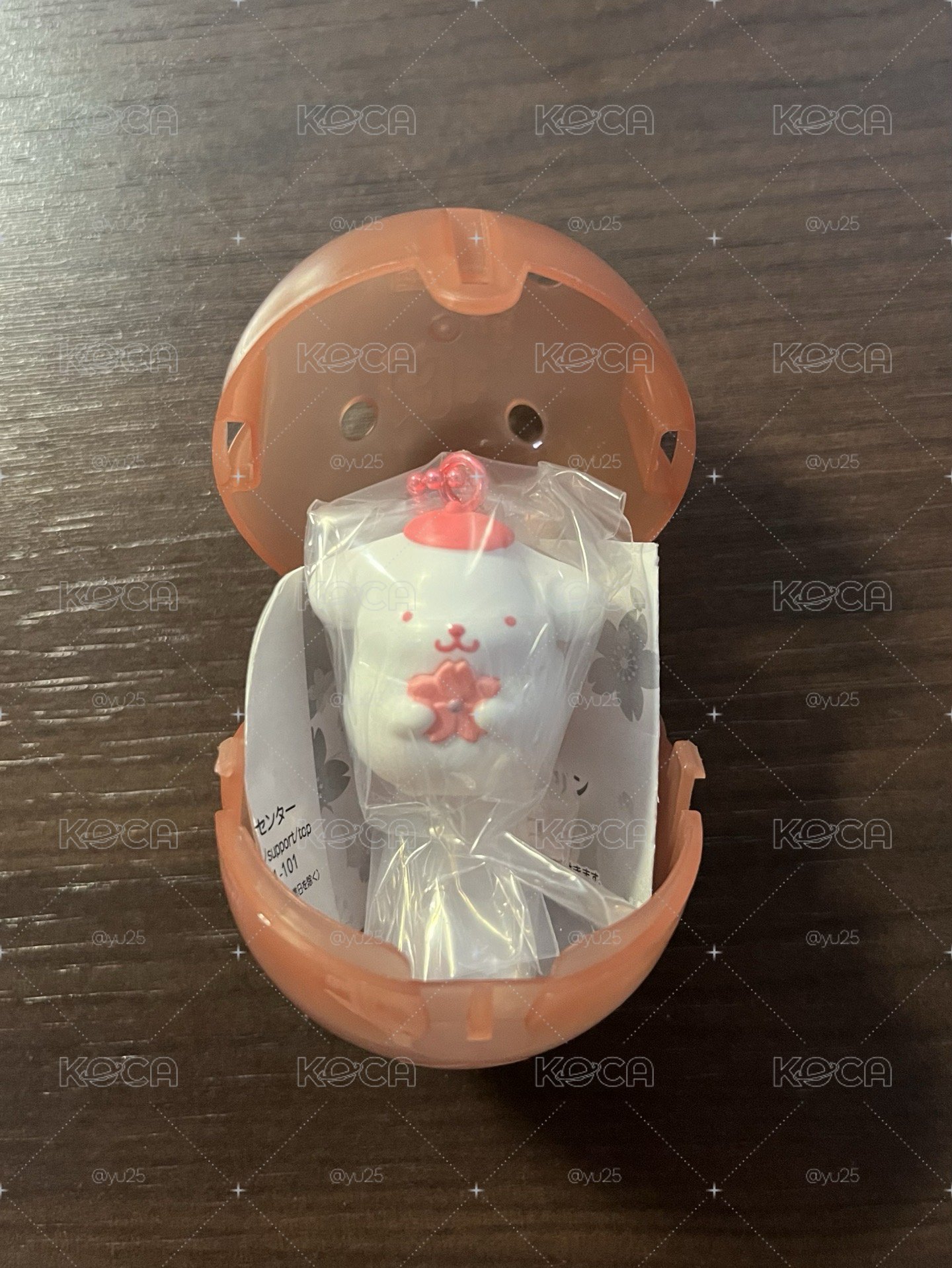 BANDAI 吊飾 櫻花吊飾扭蛋 布丁狗