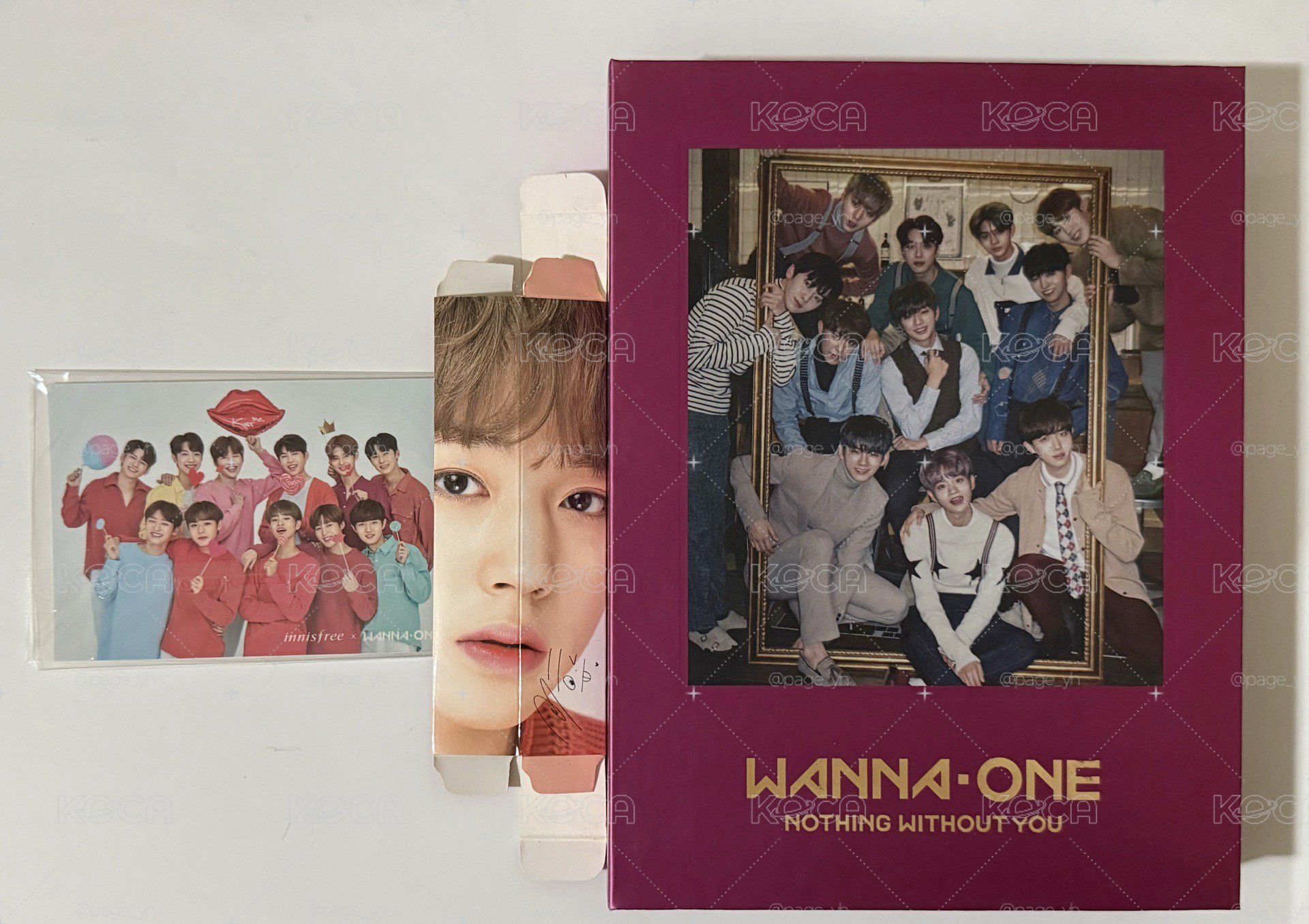 迷一改版 One Ver. 專輯+innisfree 代言卡 明信片