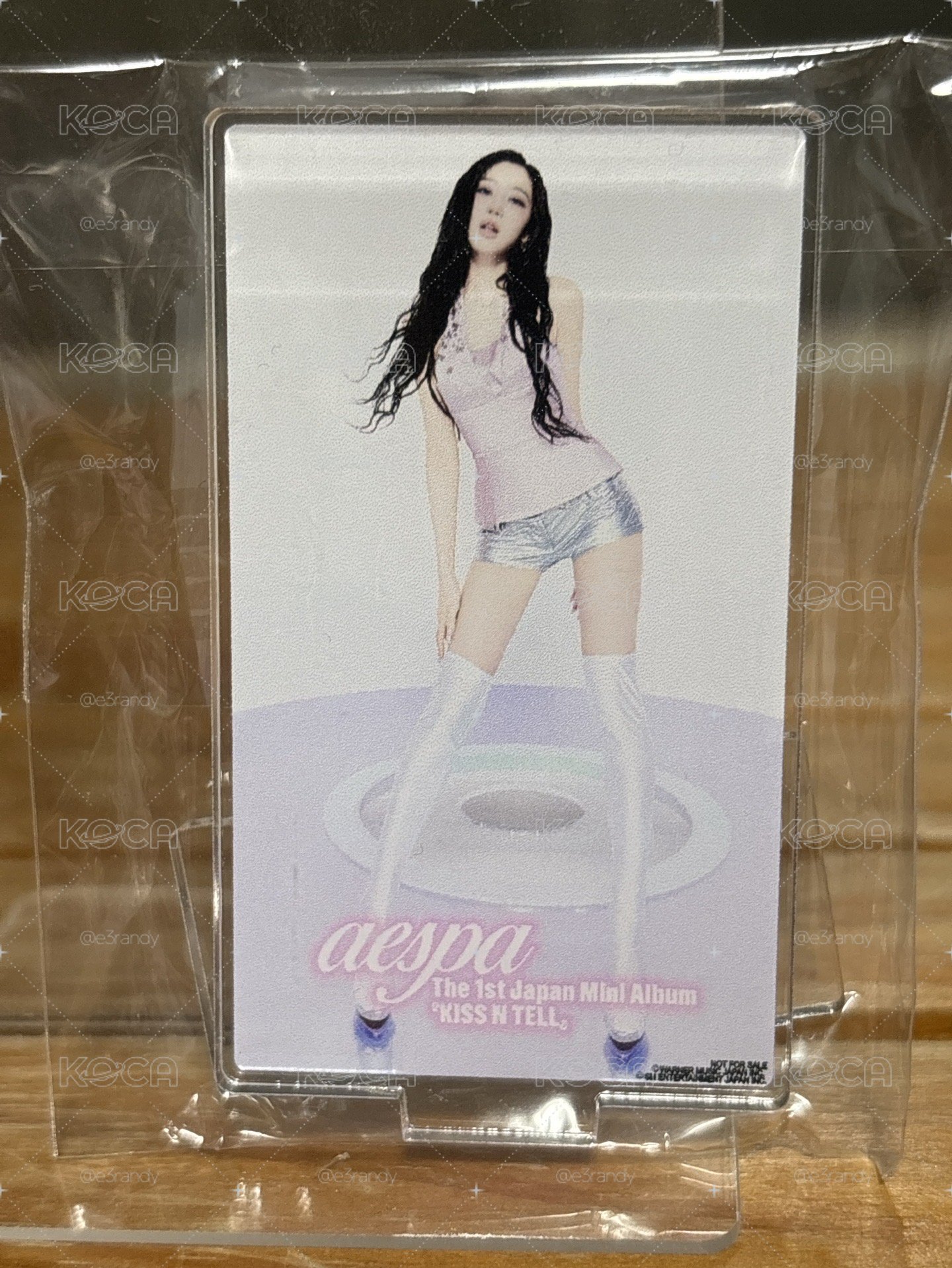 Giselle KISS N TELL 7net 壓克力立牌 購入特典