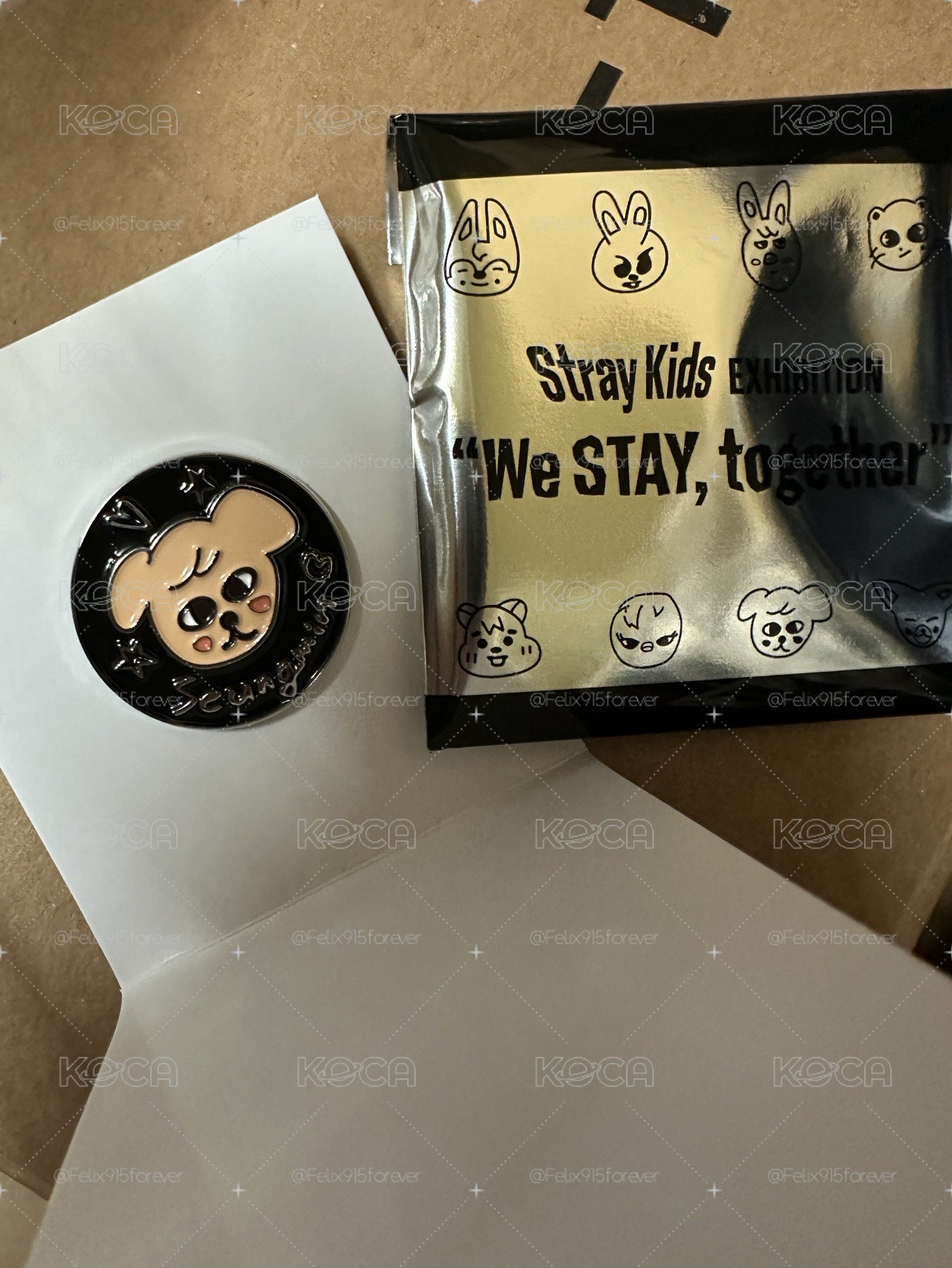 We STAY, together 成員手繪徽章帕皮