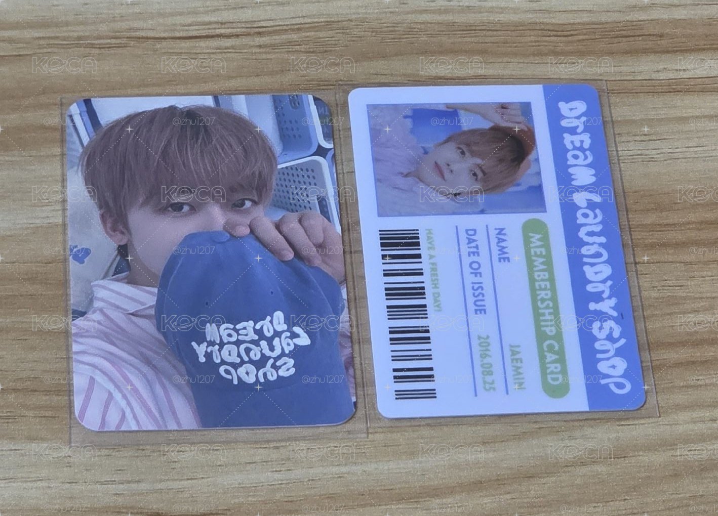 渽民 NCT Dream 洗衣房 帽子 周邊卡、隨機卡包 證件卡
