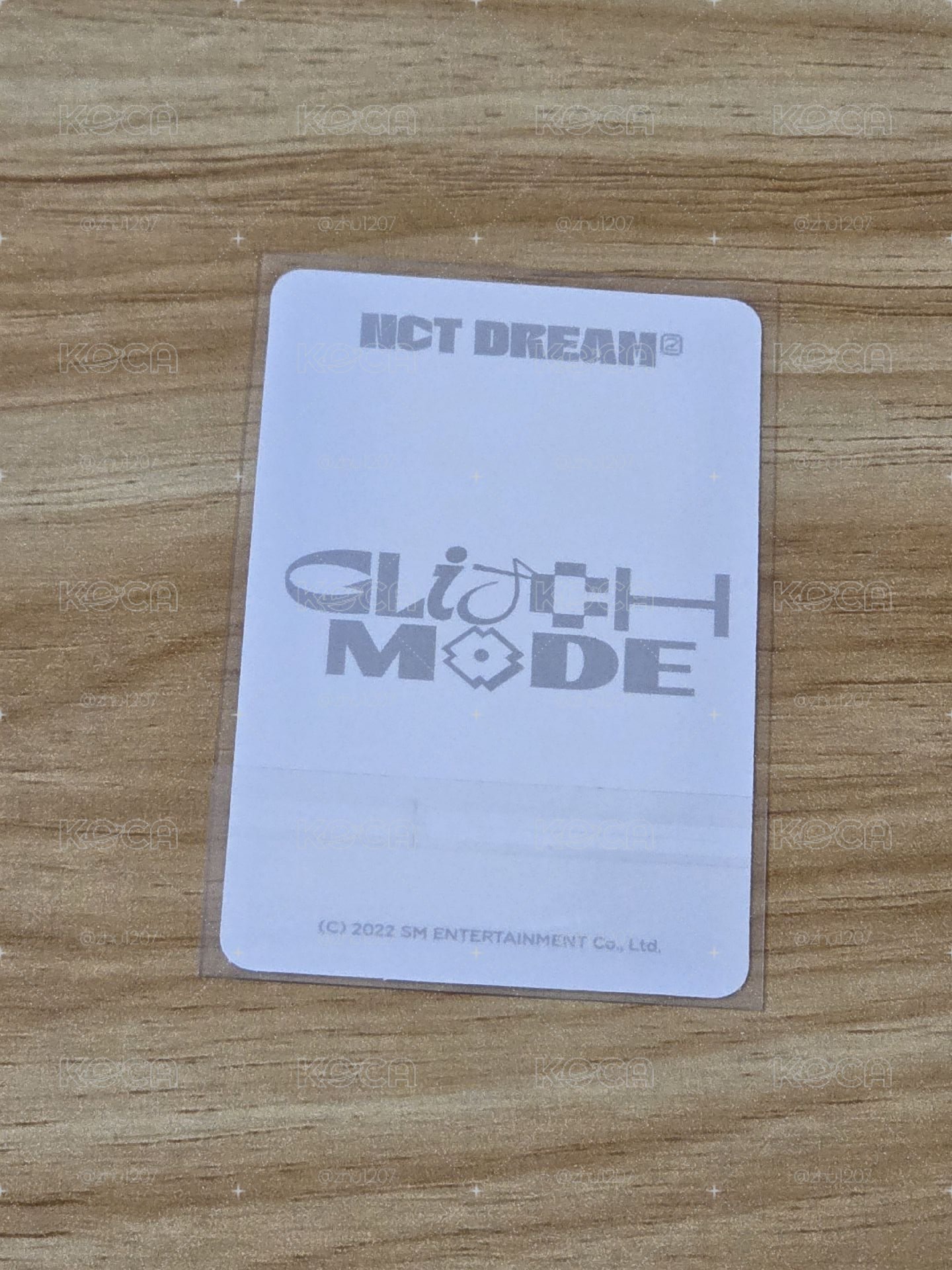 渽民 NCT Dream Glitch Mode 快閃 小卡