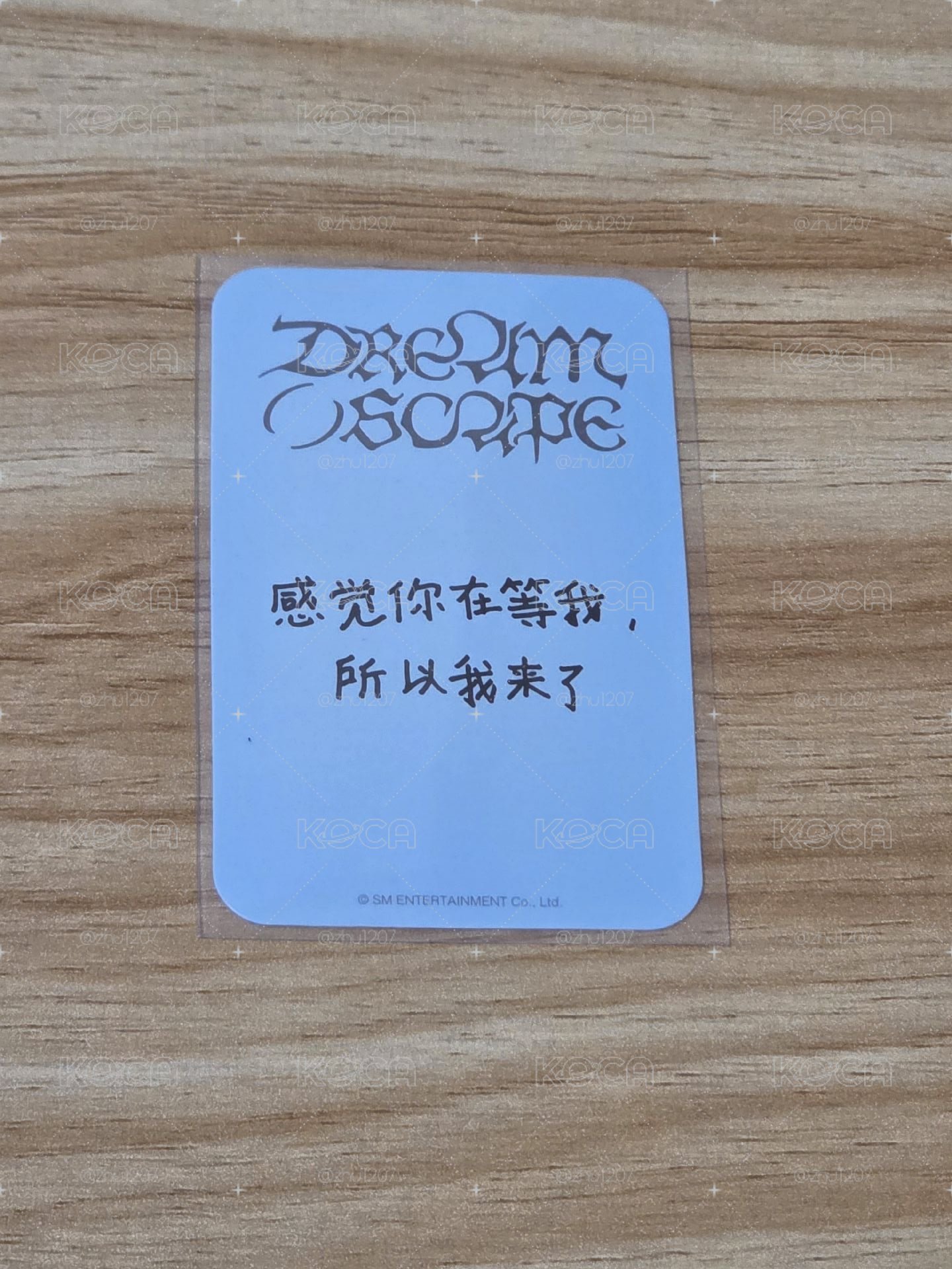 帝努 NCT Dream DREAM( )SCAPE MNZ 特典卡 中文卡背